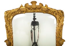 19th Century Thistle-Carved Giltwood Mirror, Probably Scottish