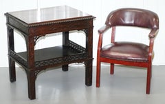 19th Century Thomas Chippendale Fret Work Carved and Pierced Occasional Table