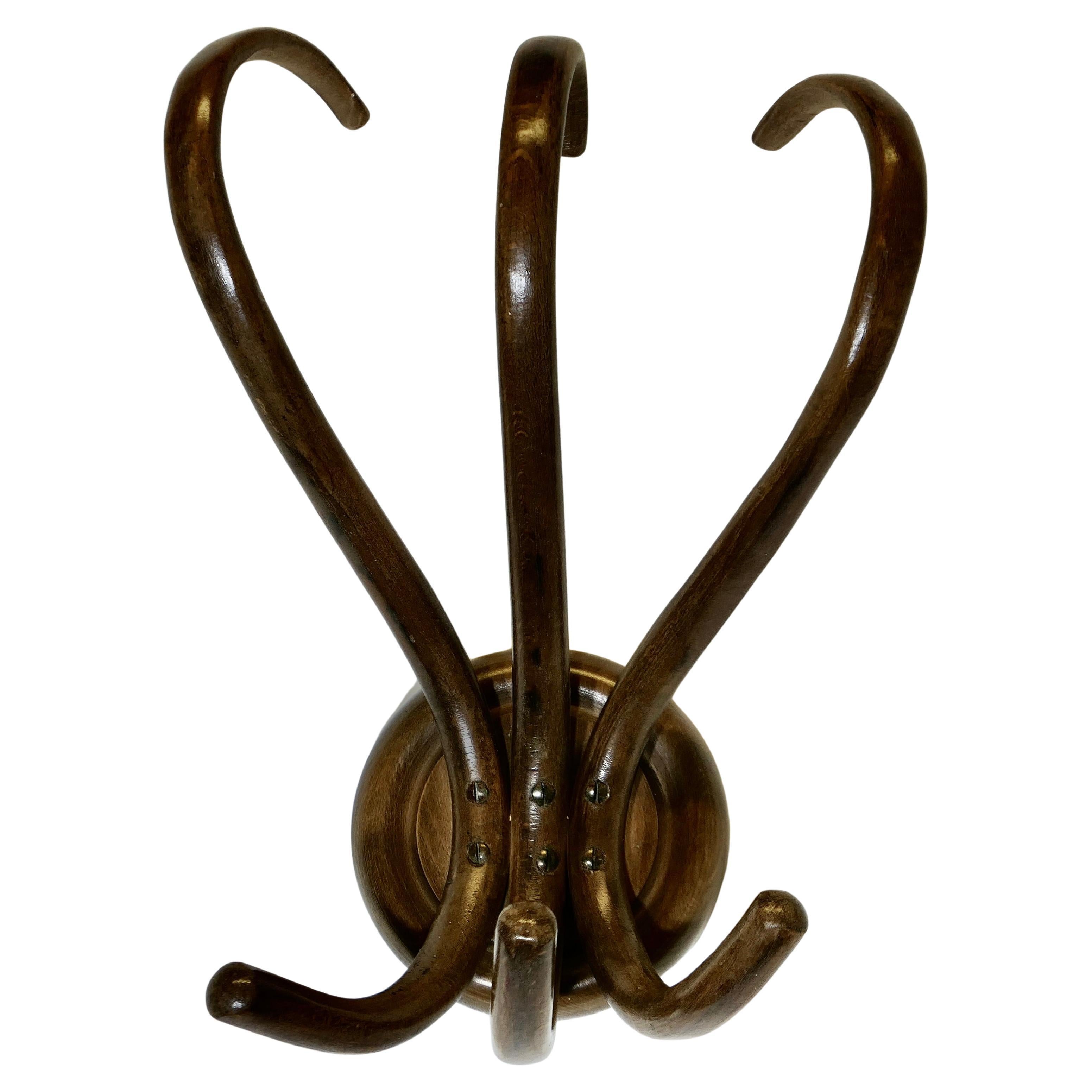 19. Jahrhundert Thonet Bent Wood Wand hängende Garderobe
