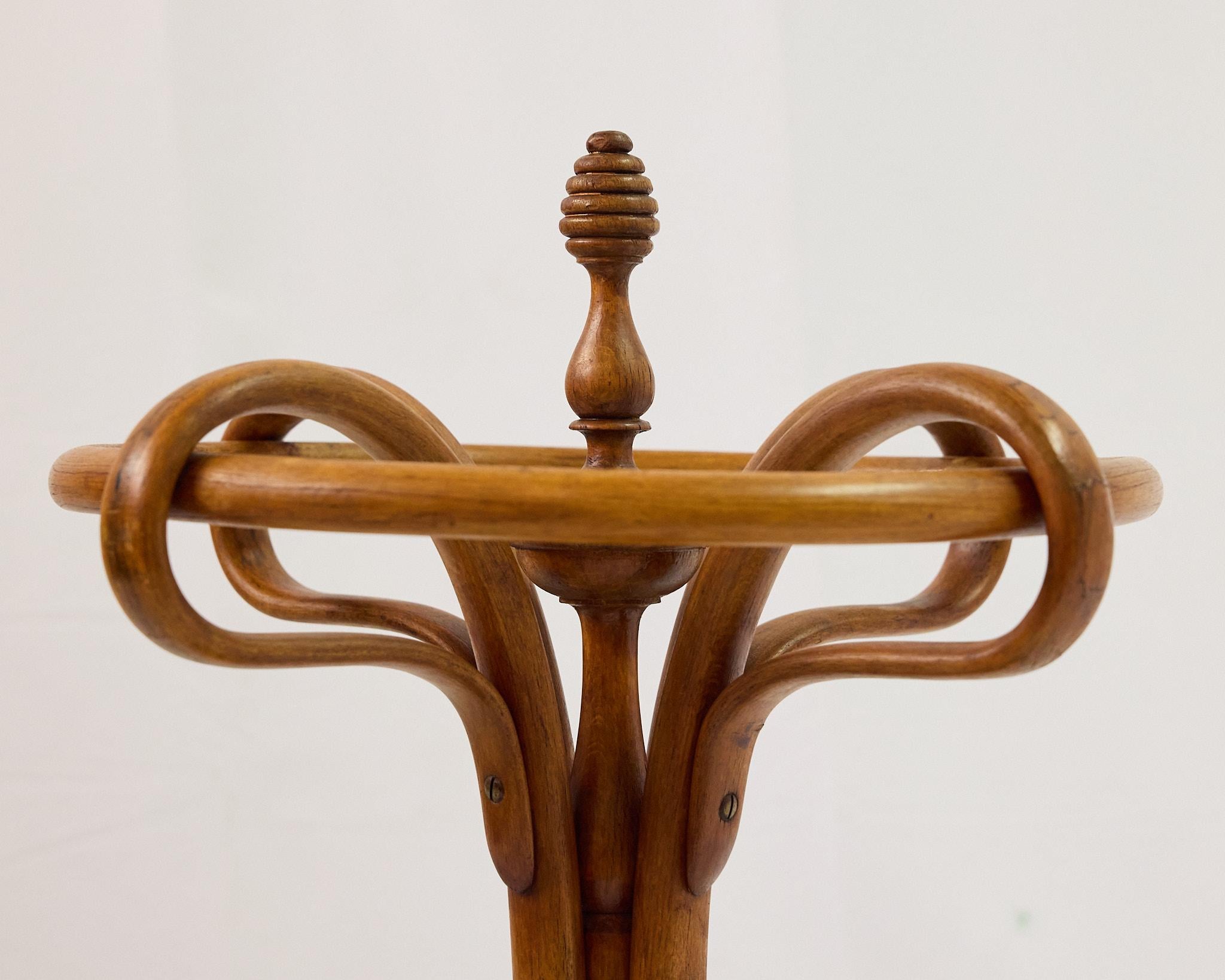 Portaombrelli in legno curvato Thonet del XIX secolo, Vienna in vendita 6