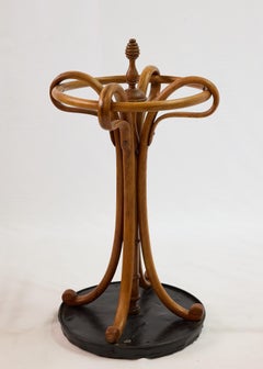 Porte-parapluies en bois courbé Thonet du XIXe siècle, Vienne