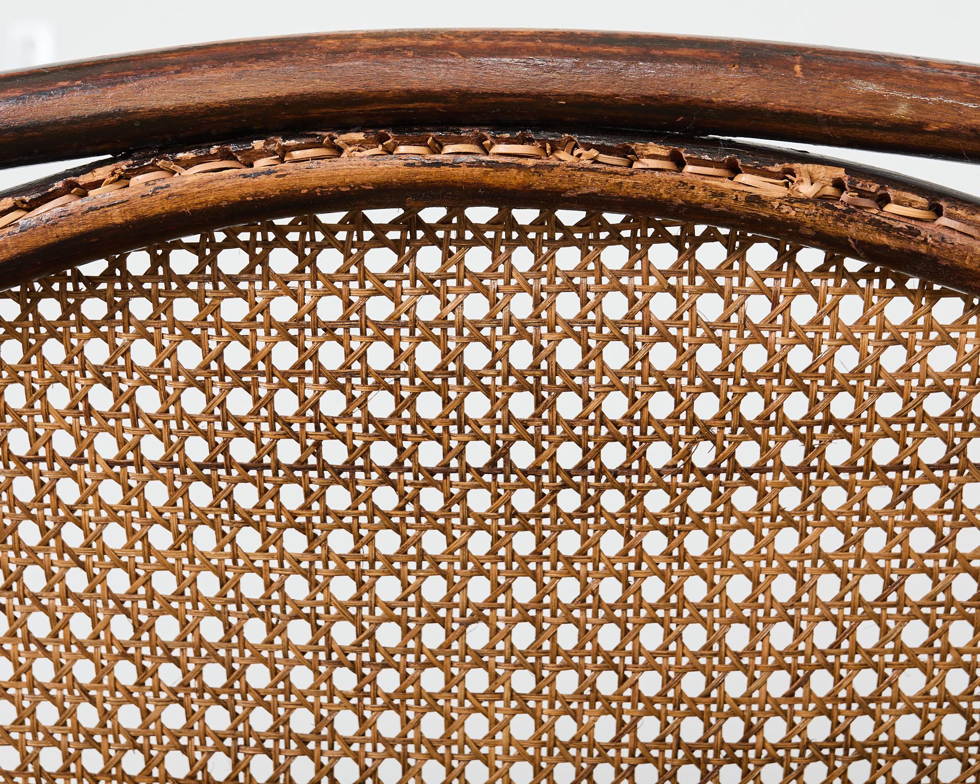 19th Century Thonet No. 5 Bentwood Cane Settee 13
