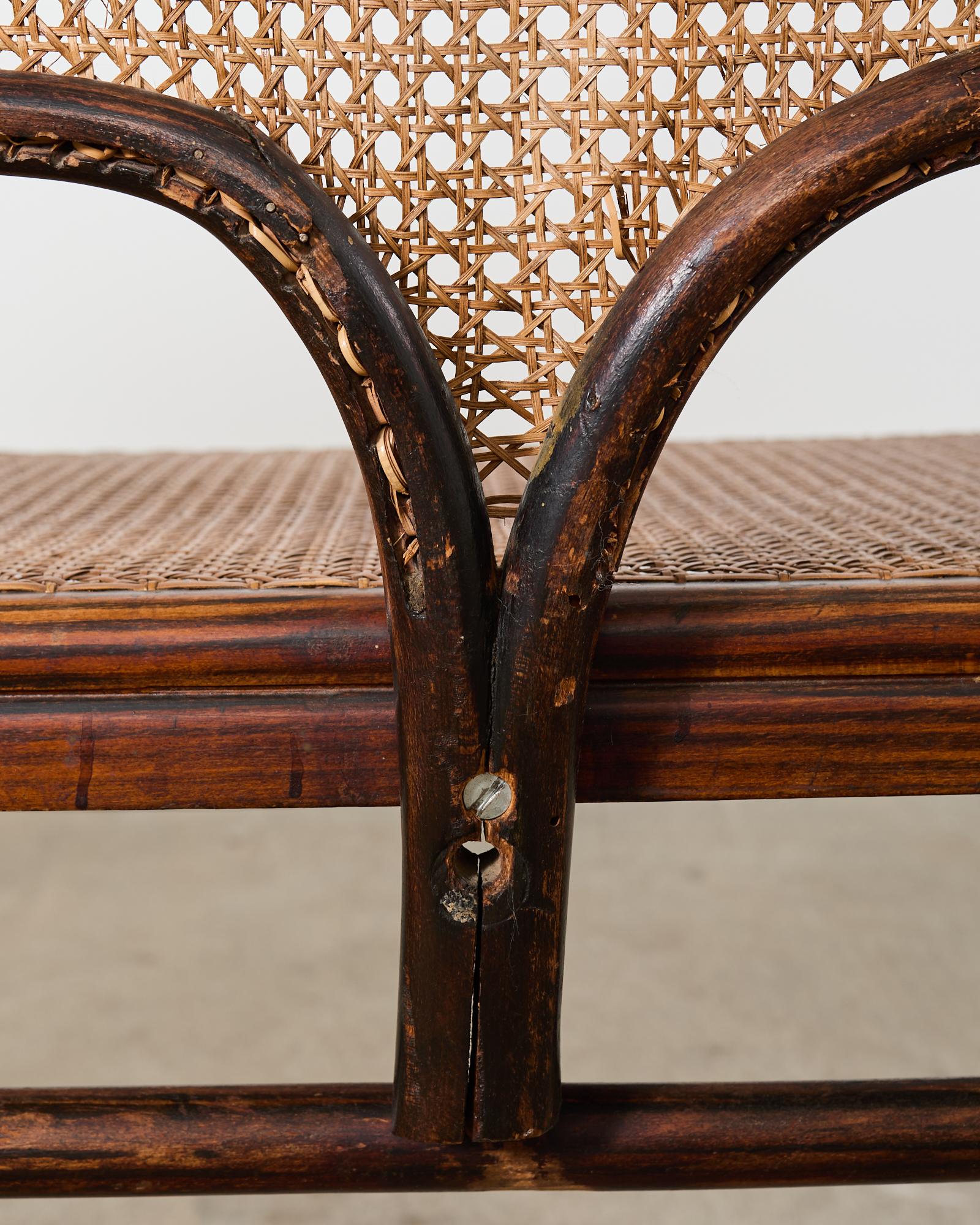19th Century Thonet No. 5 Bentwood Cane Settee 14