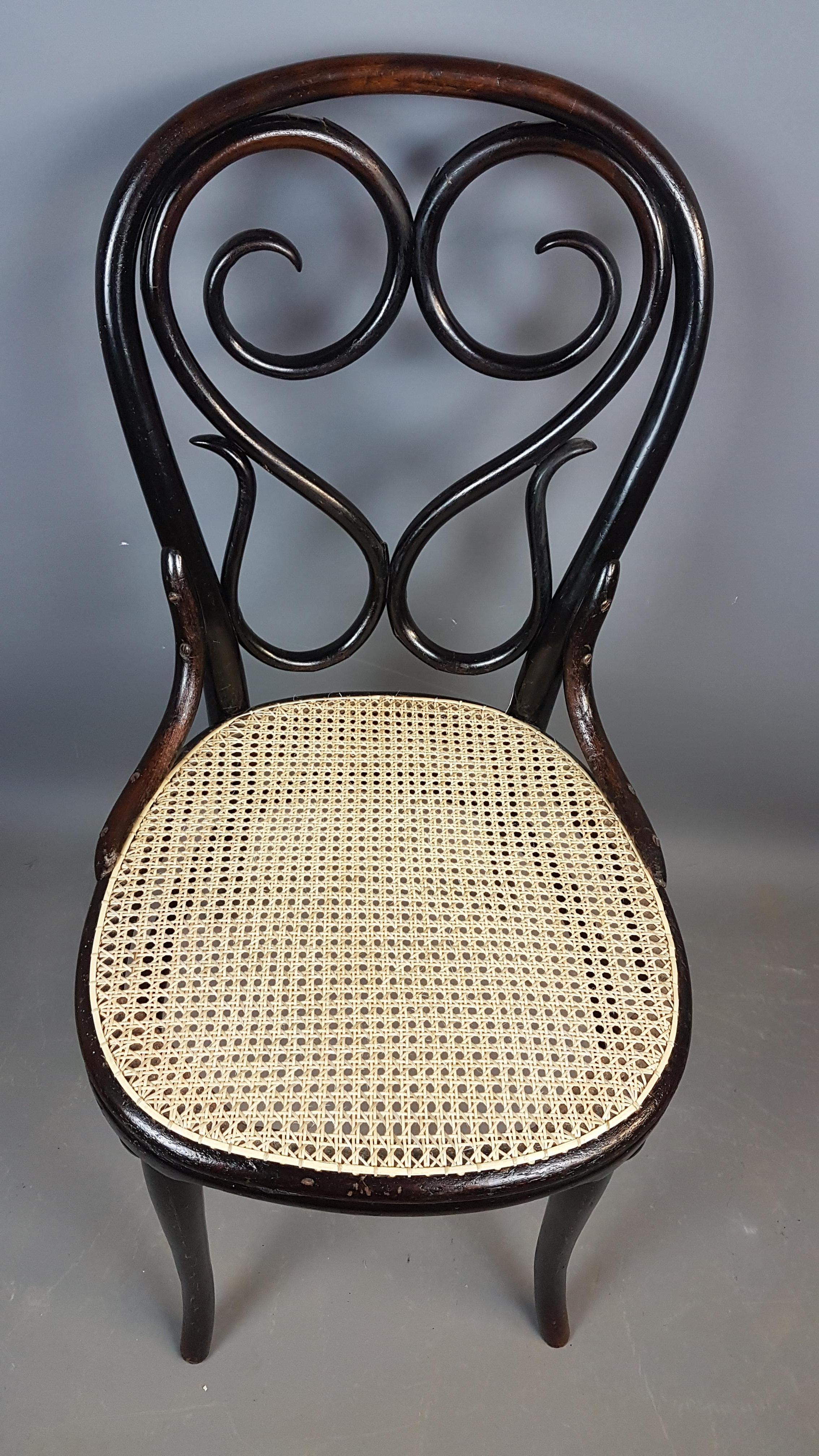 19th Century Thonet No.4 Austrian Bentwood Cafe Daum Chair For Sale 3