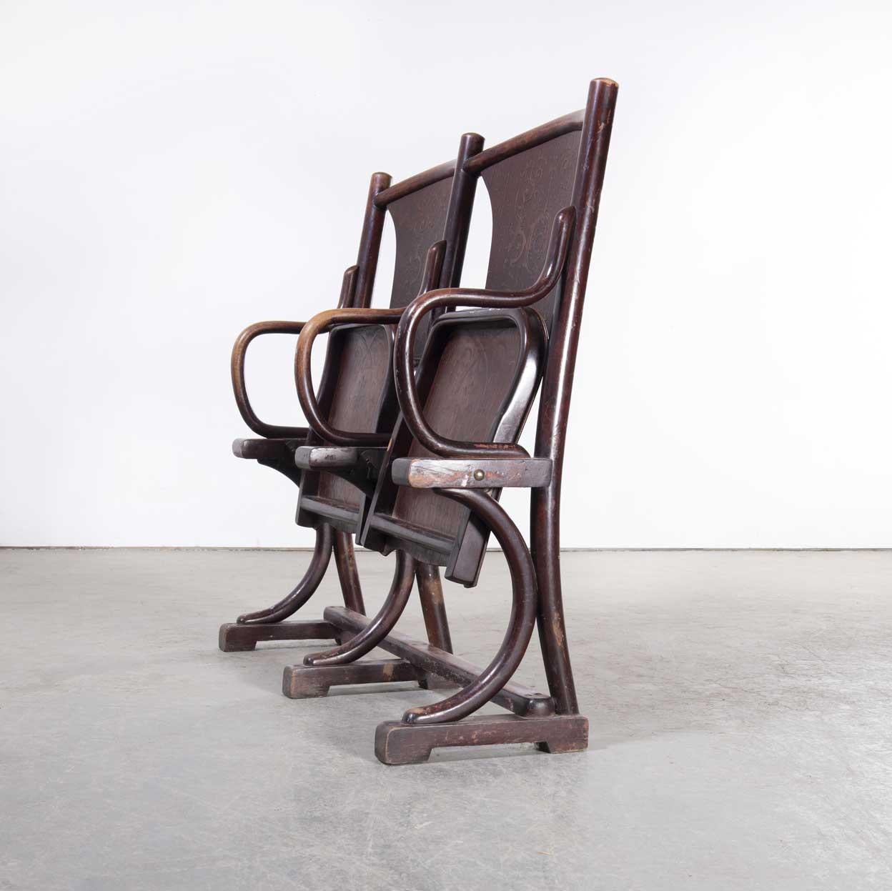 19th Century Thonet Original Theatre Seats '1717.1' 6
