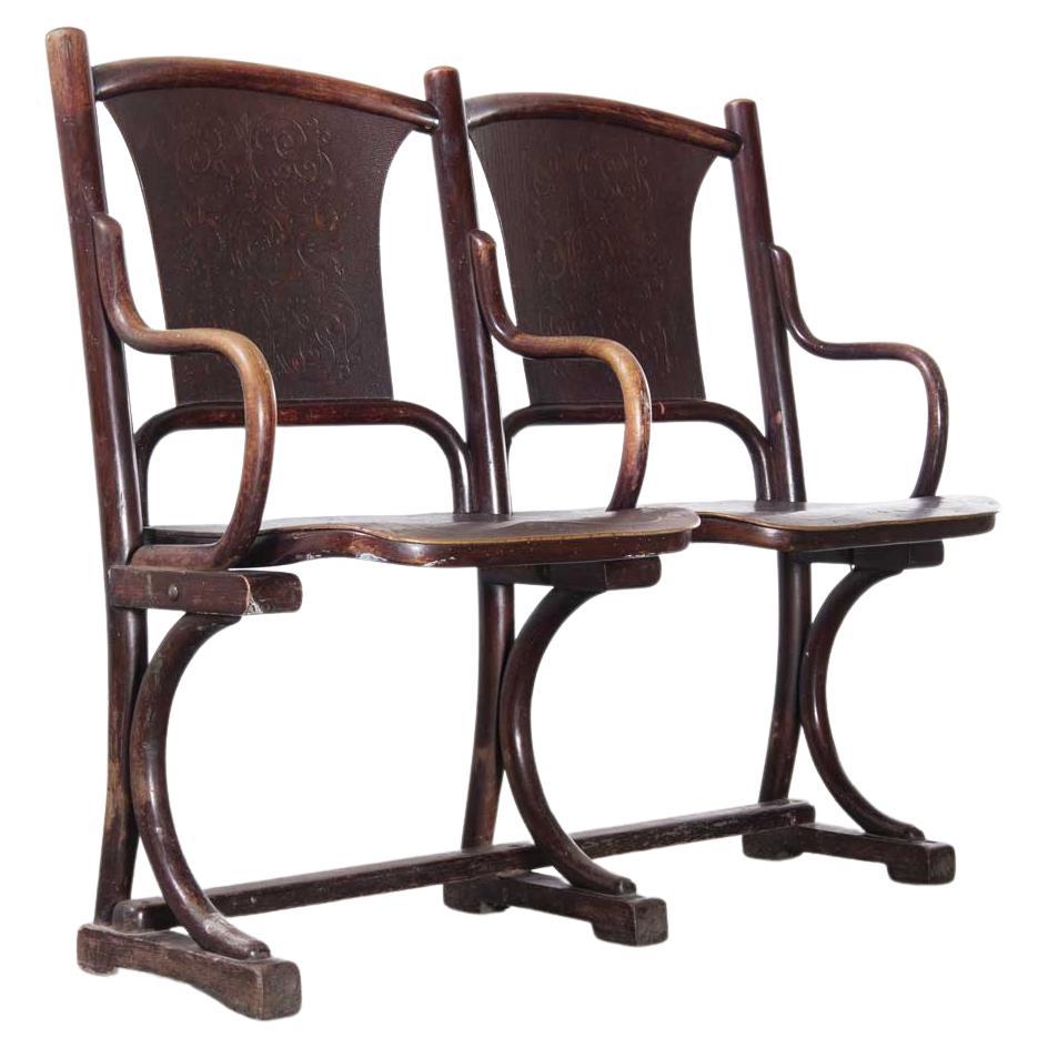 19th Century Thonet Original Theatre Seats '1717.1' For Sale