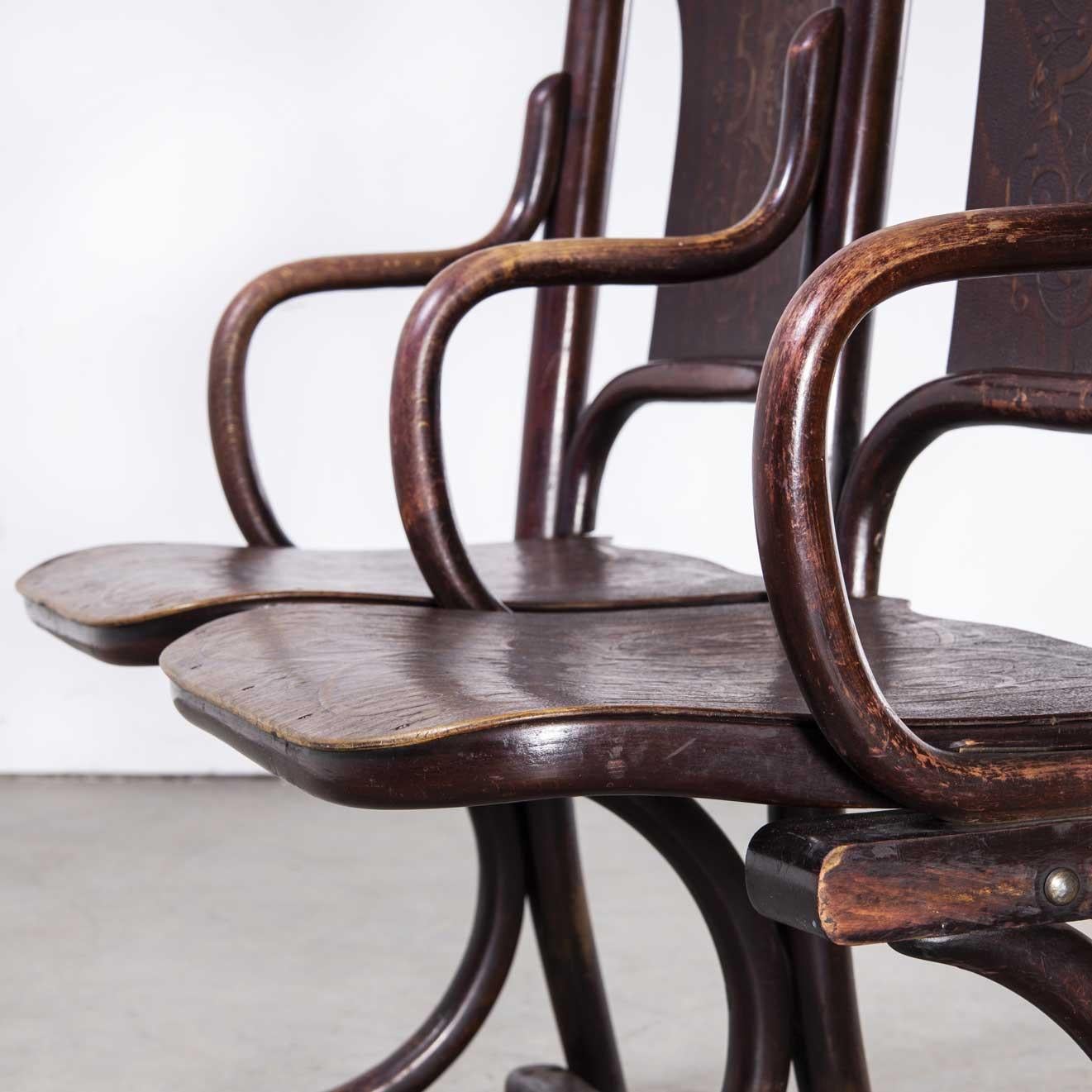 19th Century Thonet original theatre seats (1717.2)
19th Century Thonet original theatre seats. Founded in the early 19th Century by Michael Thonet, Thonet invented the process of steam bending wood under pressure and used this to design the