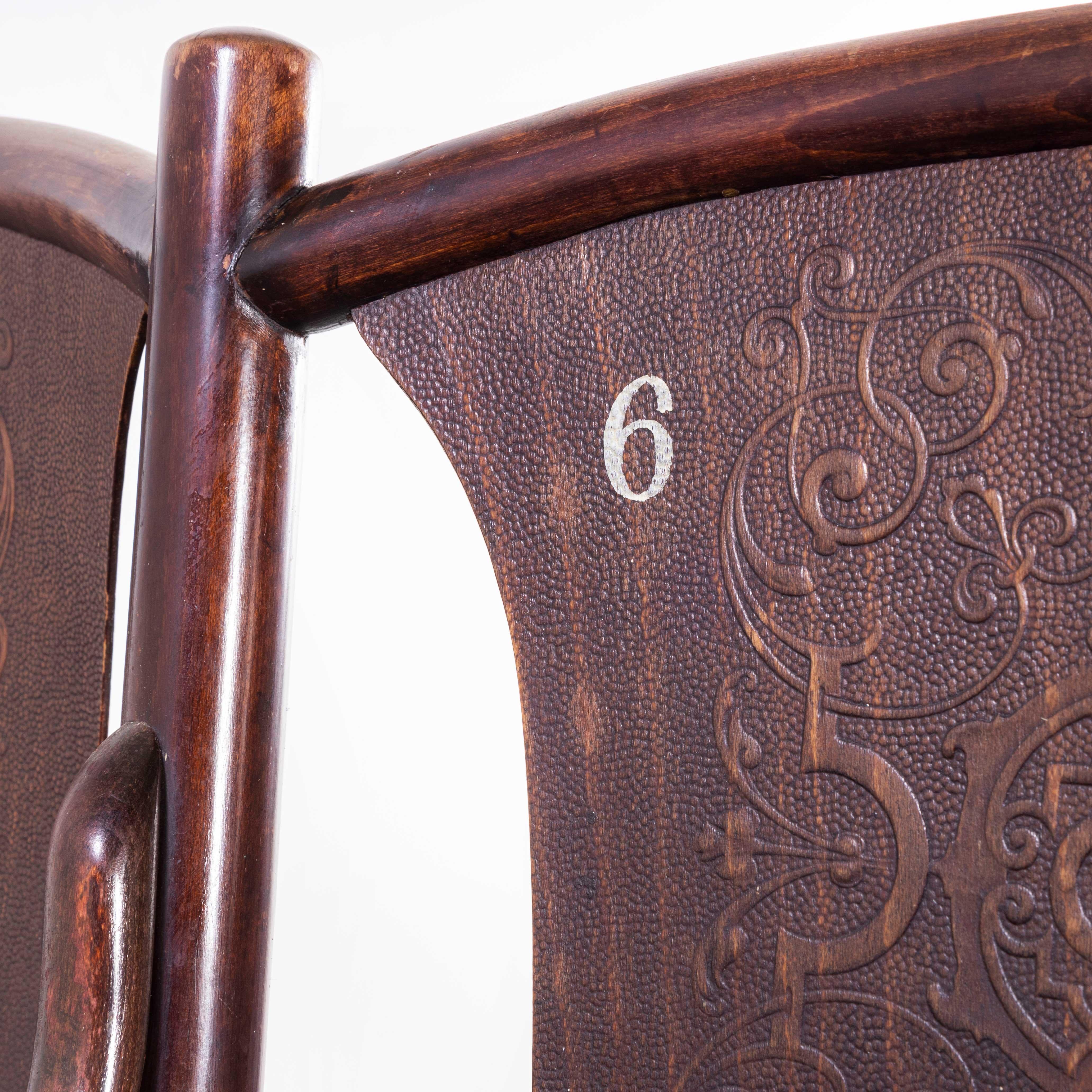 19th Century Thonet Original Theatre Seats '1717.3' In Good Condition In Hook, Hampshire