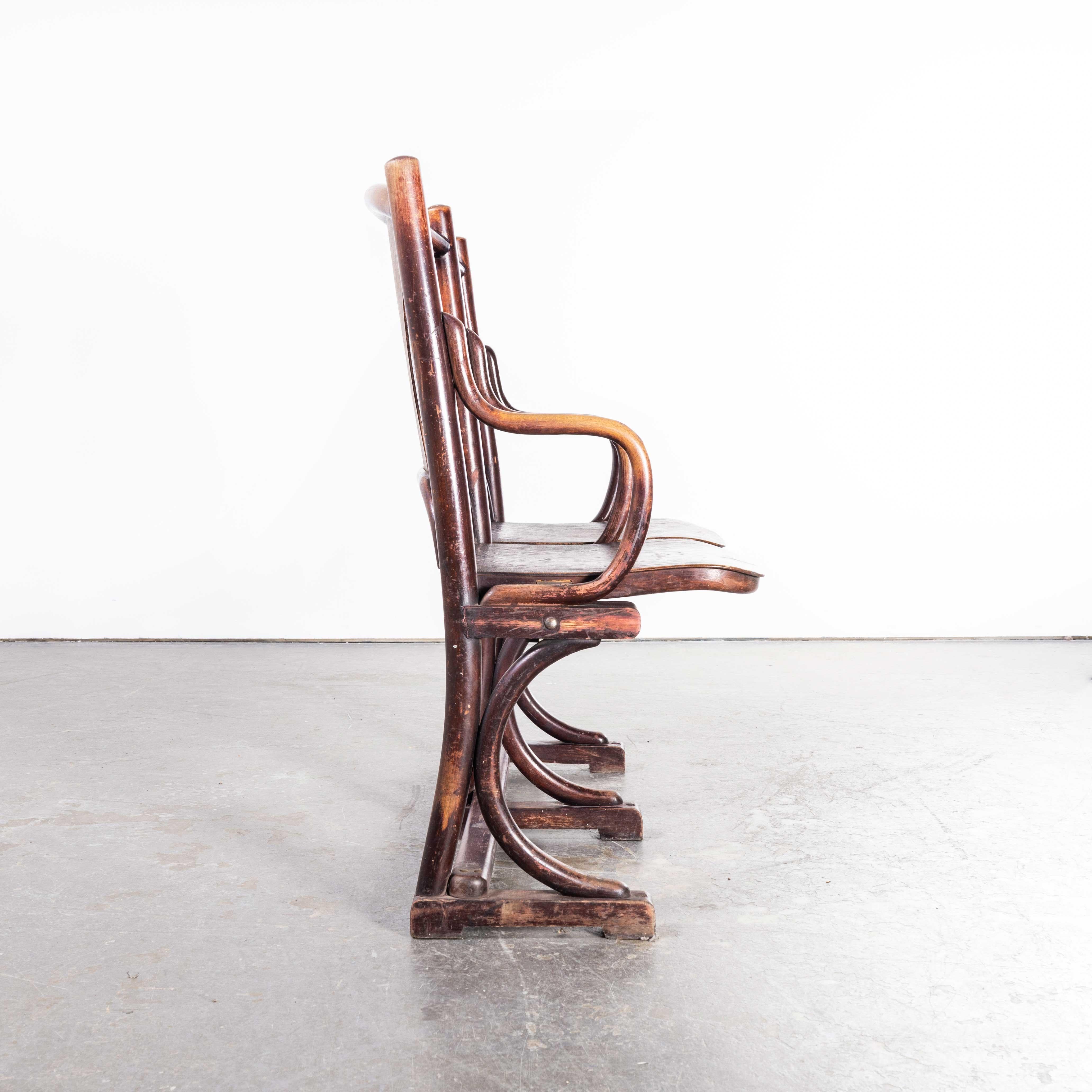 Bentwood 19th Century Thonet Original Theatre Seats '1717.3'