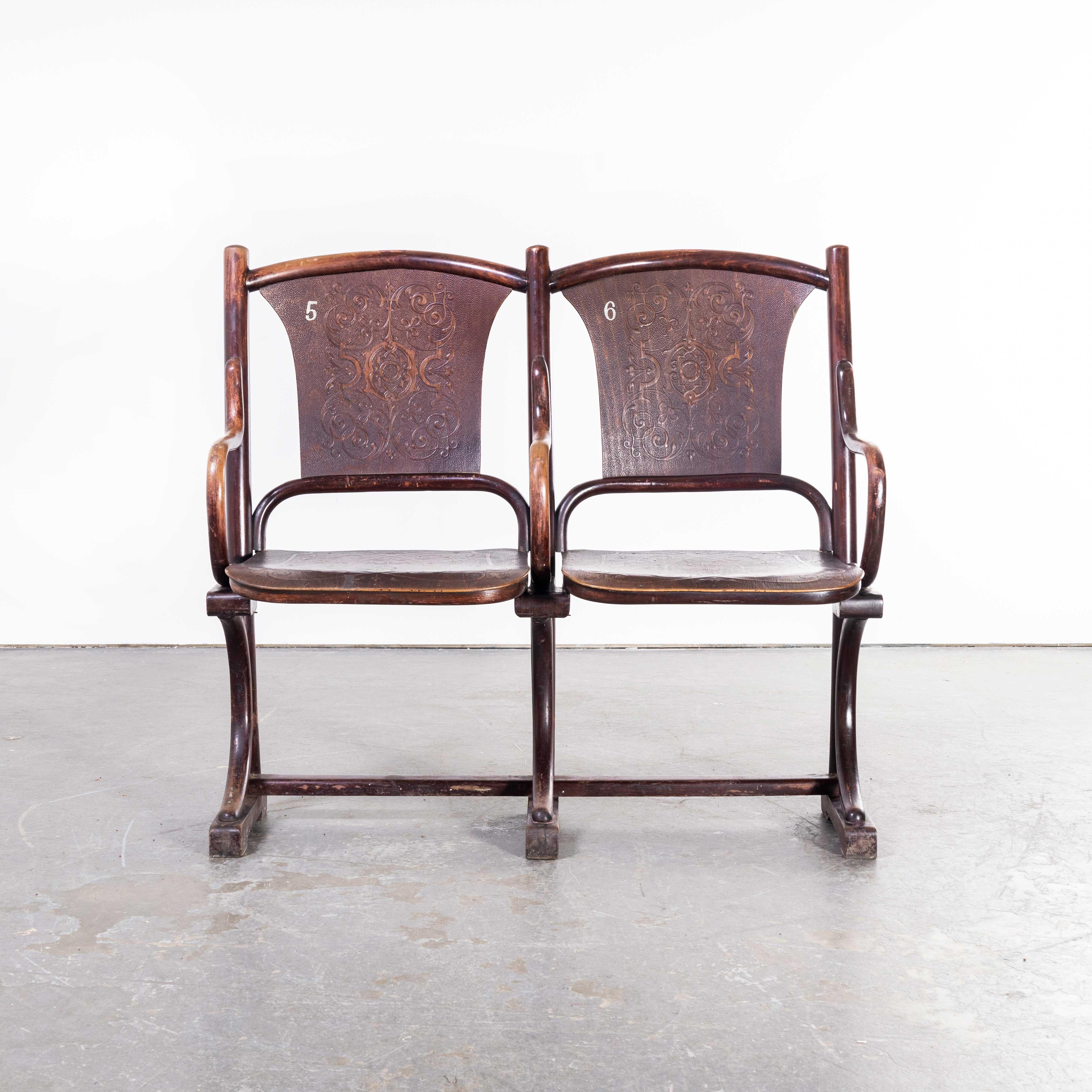 19th Century Thonet Original Theatre Seats '1717.3' 3