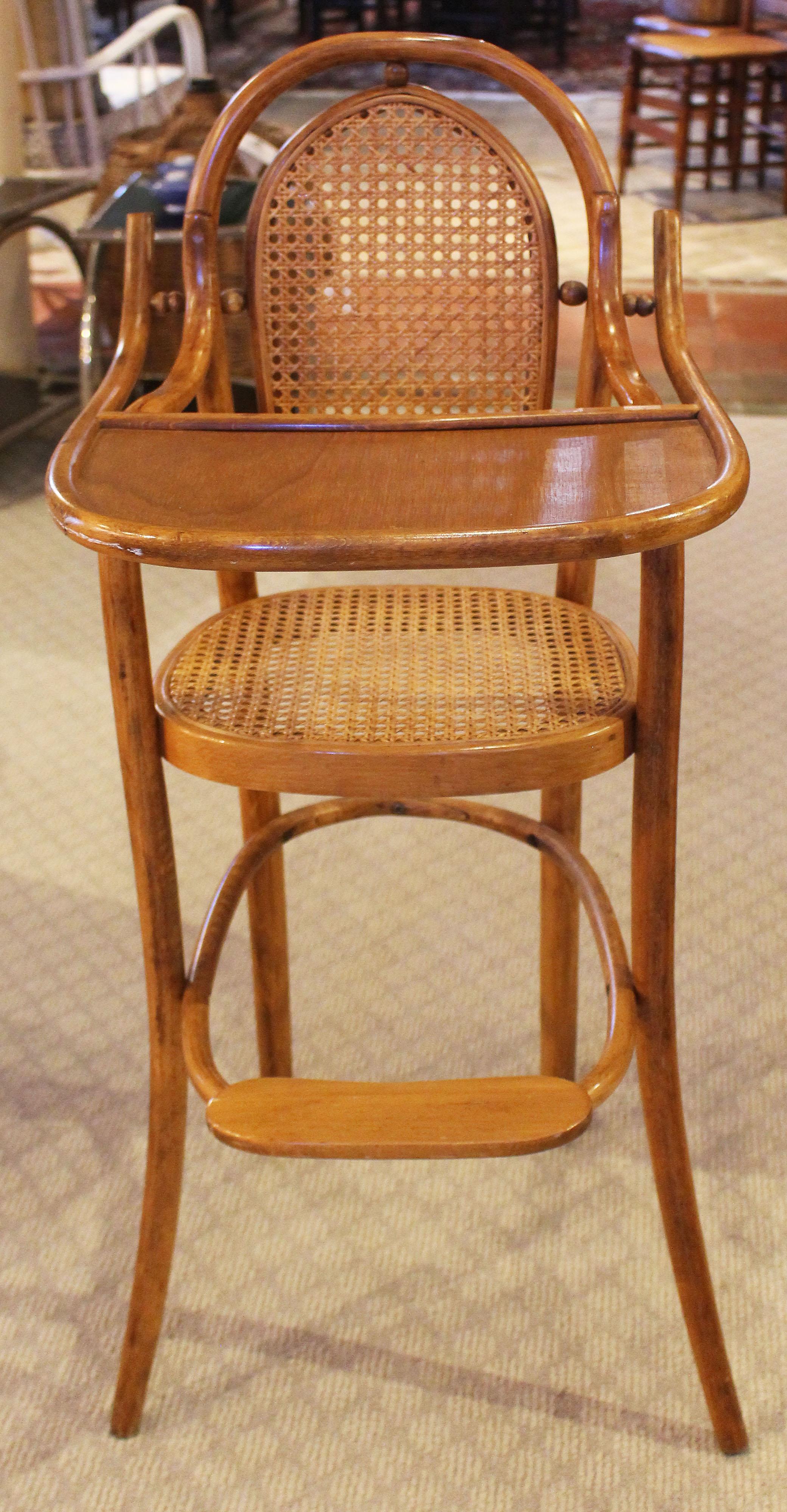 French 19th Century Thonet Type Bentwood High Chair For Sale