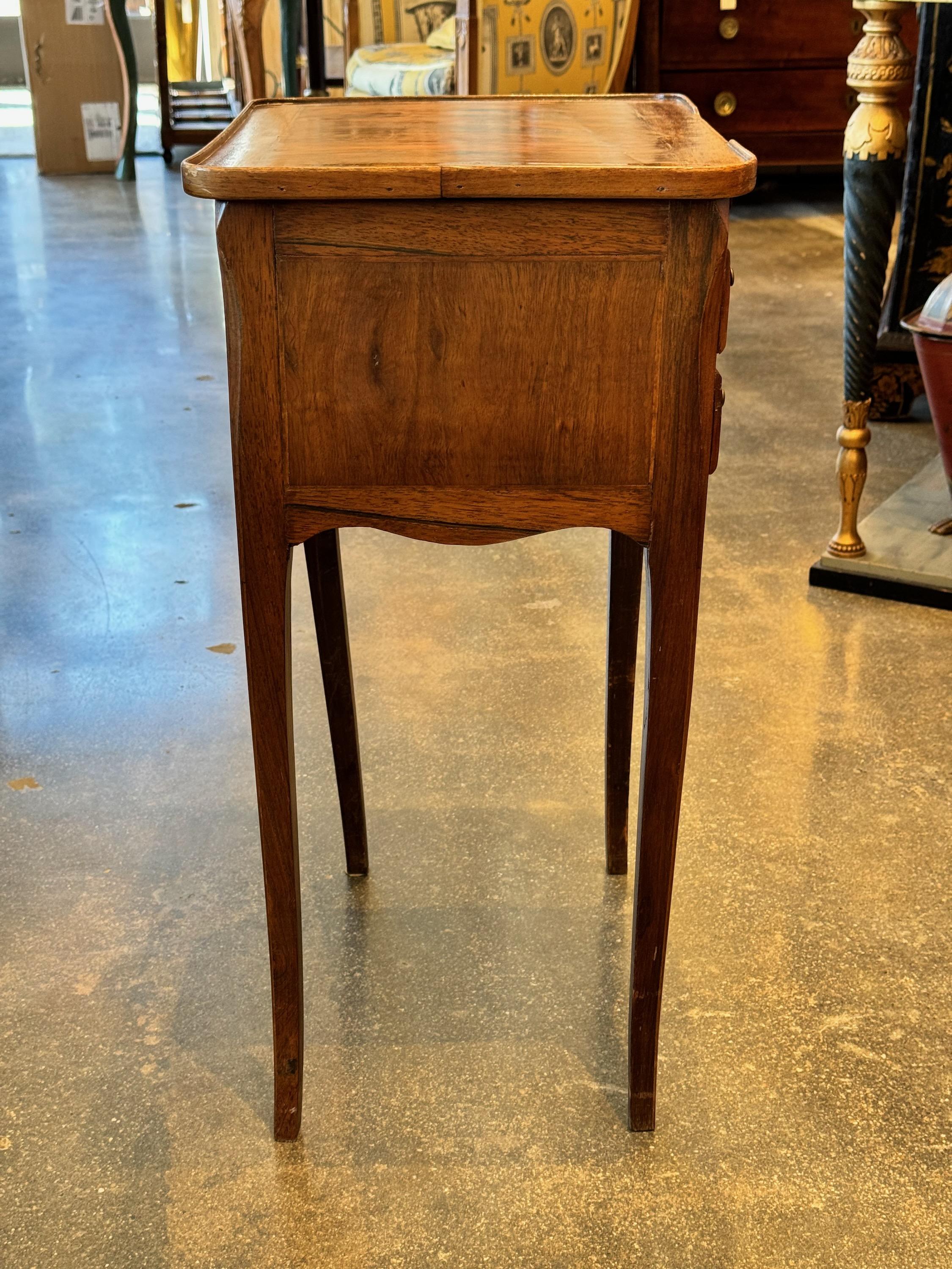 19th Century Three Drawer French Side Table For Sale 5