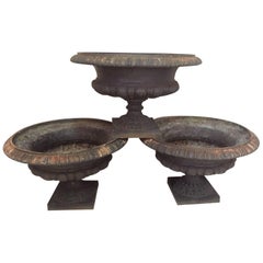 19th Century, Three French Cast Iron Empire Medici