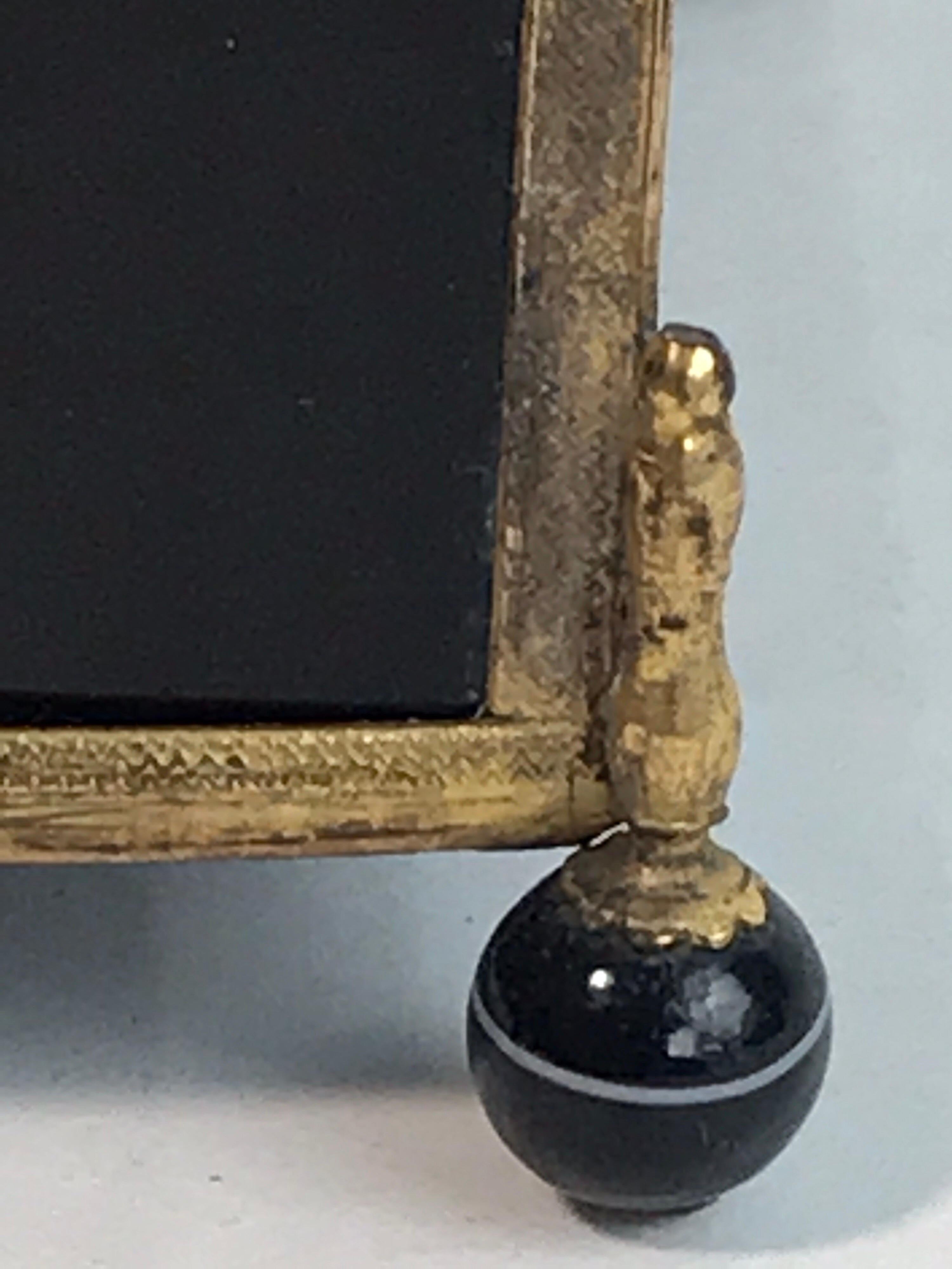 19th Century Three-Section Specimen Agate and Ormolu Box 9