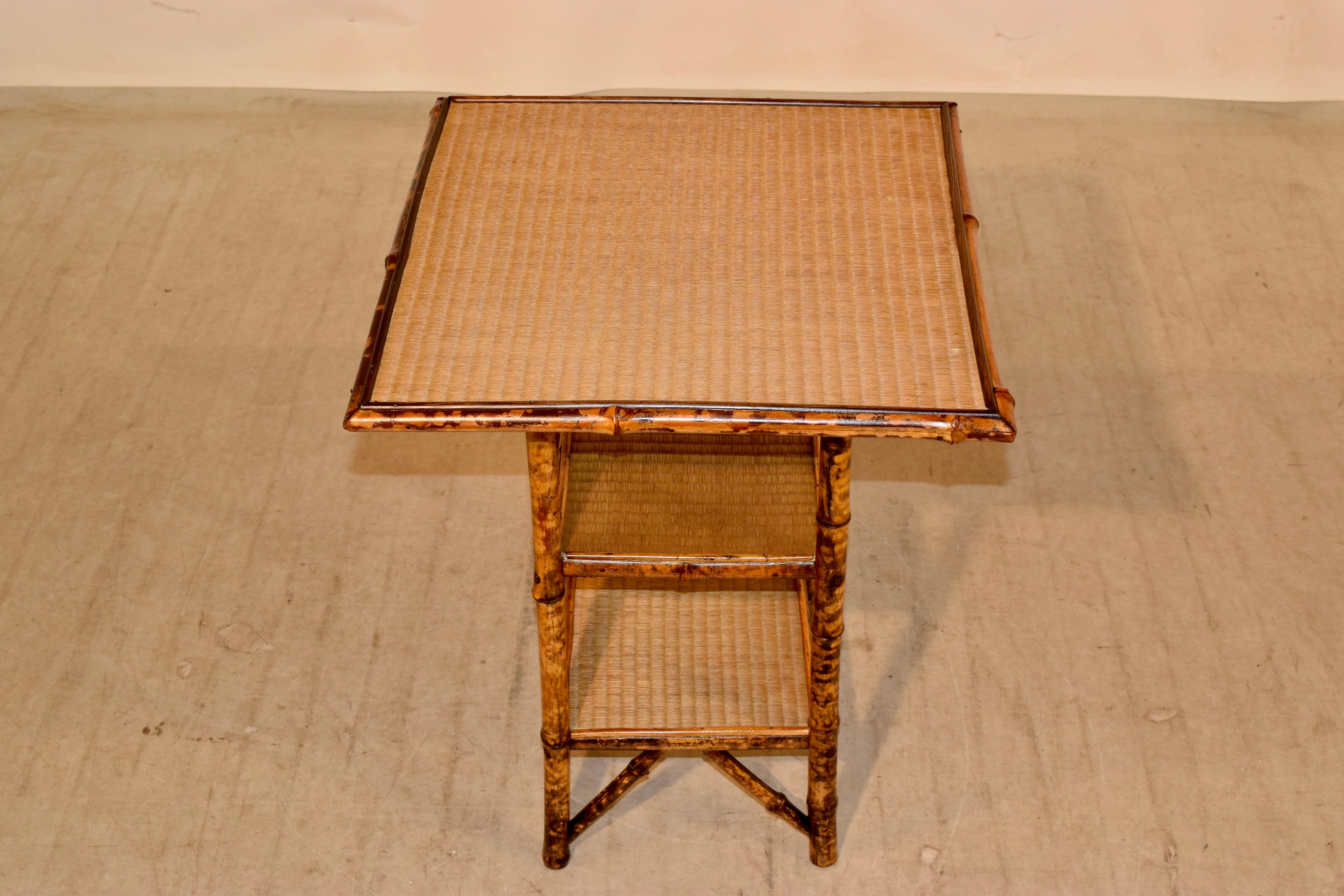 19th Century Three-Tier Bamboo Table 1