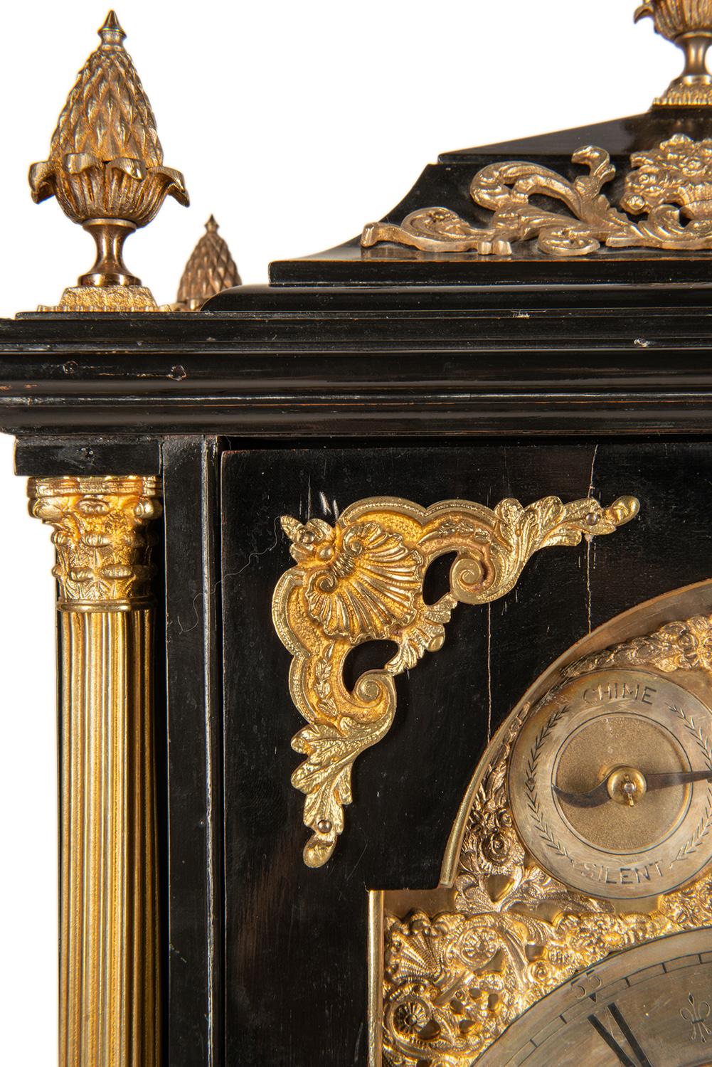 Ormolu 19th Century Three Train, Musical Bracket Clock., S.Smith+ Son, Strand, London