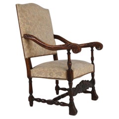 Antique 19th century Throne Armchair in Renaissance Style