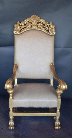 19th Century Throne Chair