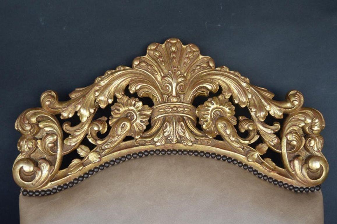 Oro Sedia a trono del XIX secolo in vendita