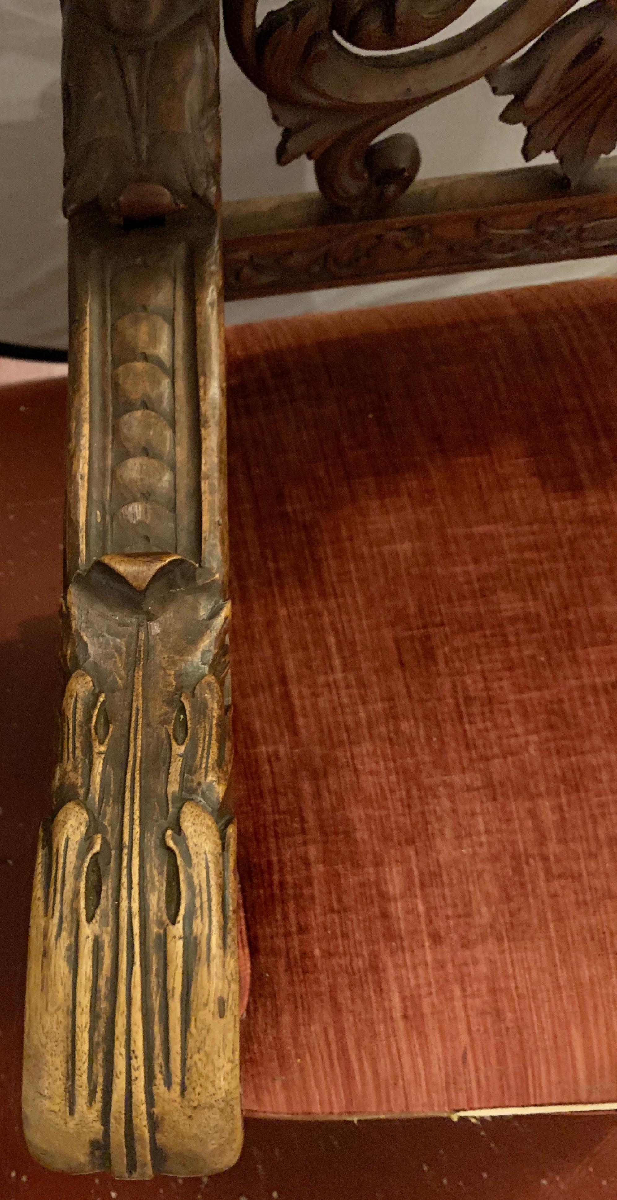 19th Century Throne Chair Manner or Herter Brothers 8