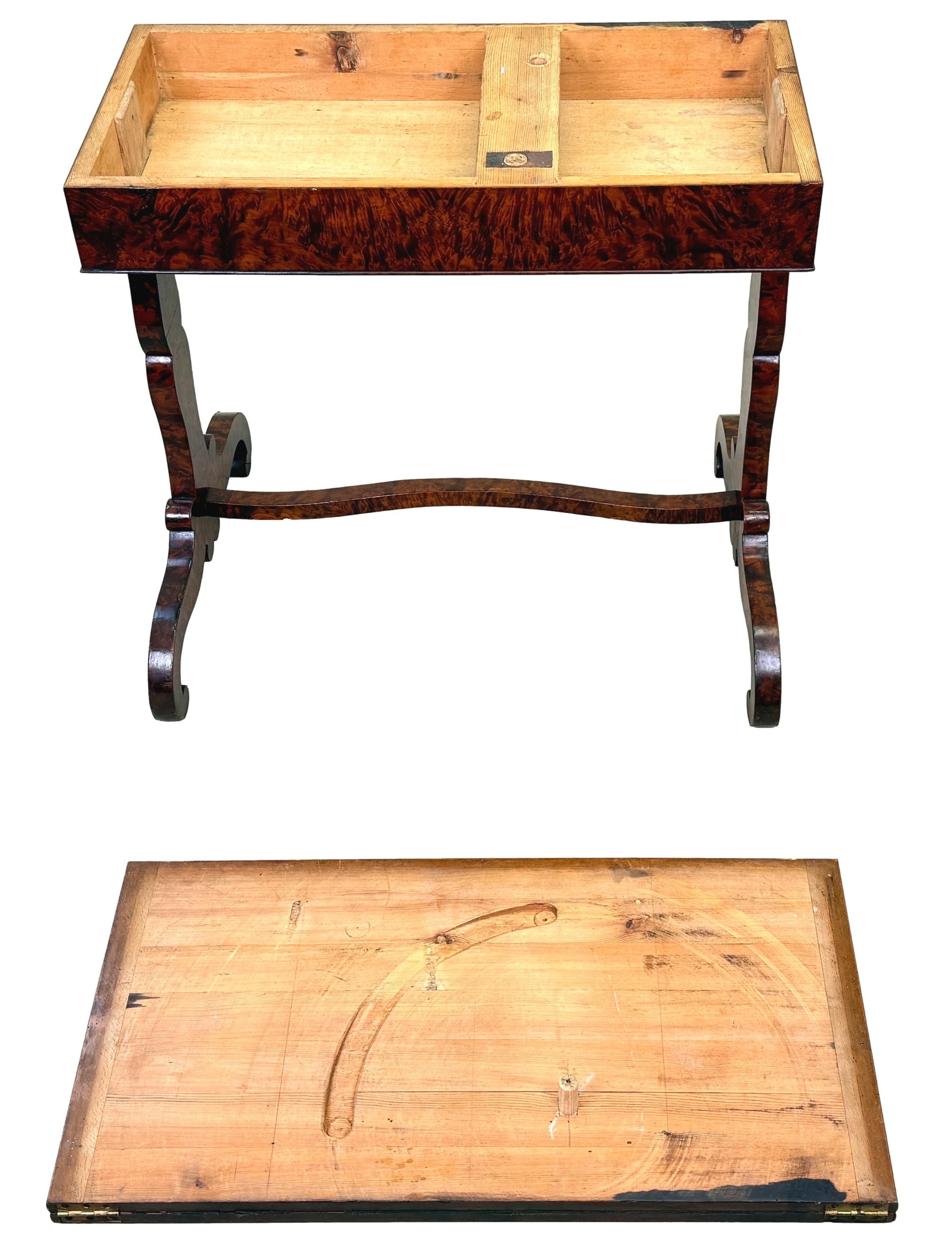 19. Jahrhundert Thuya Wood Kartenspieltisch im Angebot 7