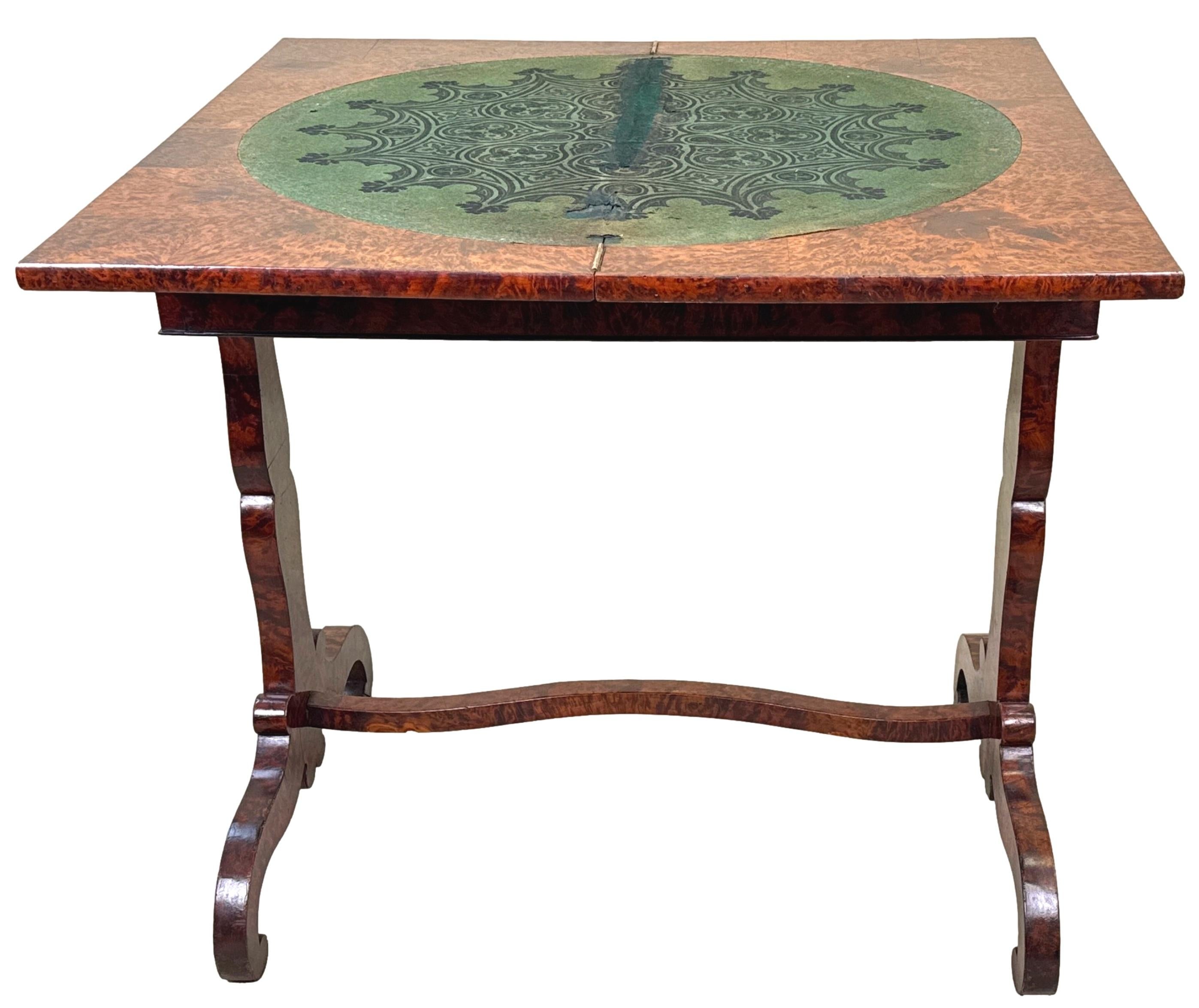 19. Jahrhundert Thuya Wood Kartenspieltisch (Sonstiges) im Angebot
