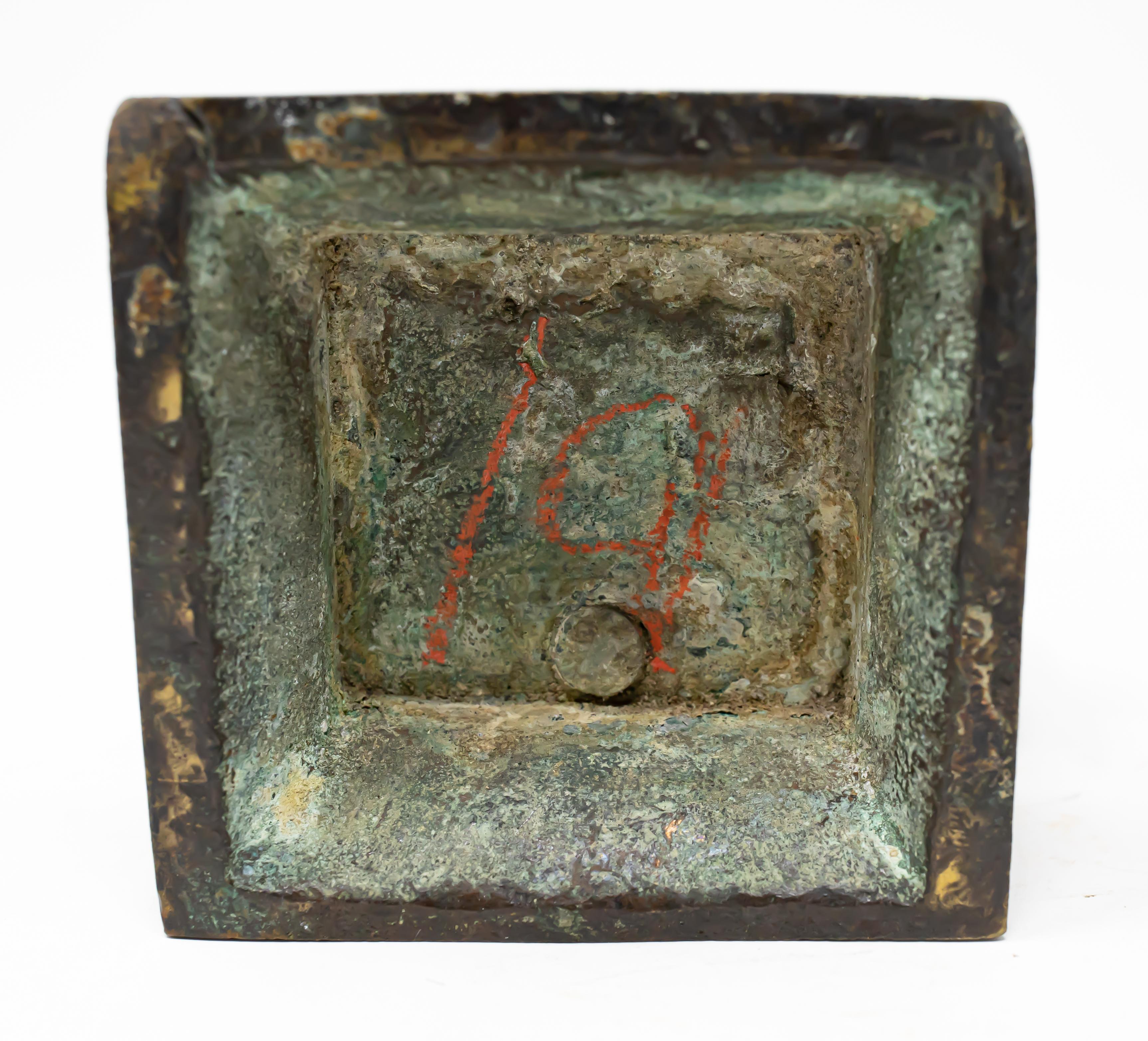 19th Century Tibetan Bronze Lotus Censer For Sale 5