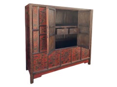 19th Century Tibetan Hand Painted Cabinet