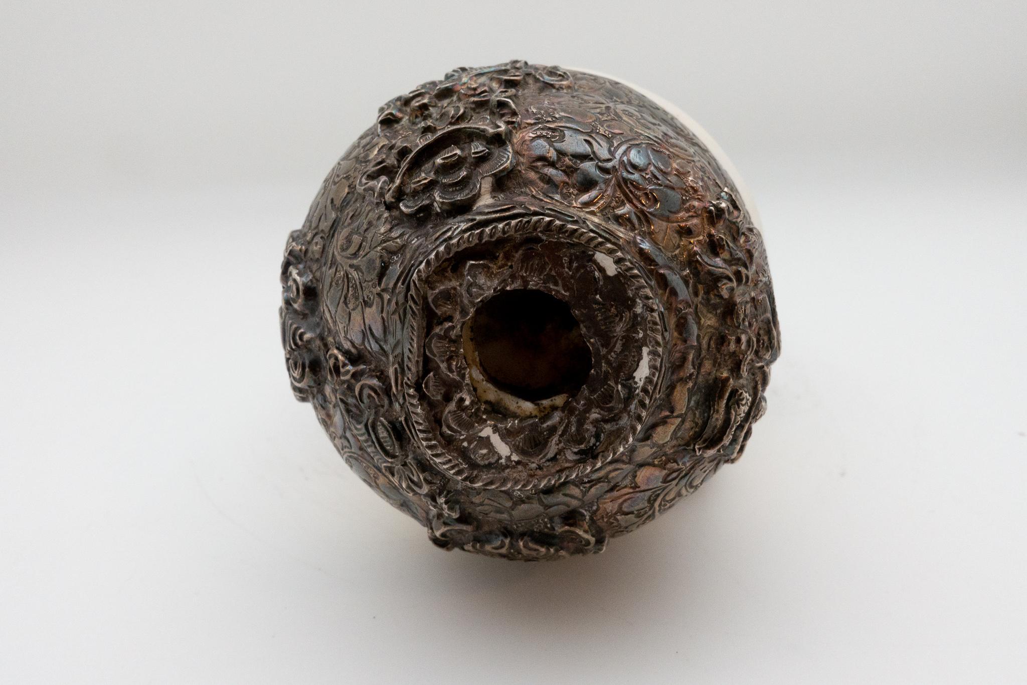 19th Century Tibetan Silver and Conch Shell Horn 2