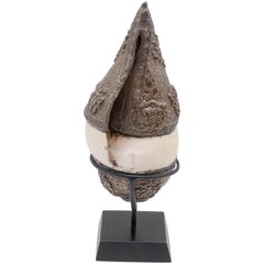 19th Century Tibetan Silver and Conch Shell Horn