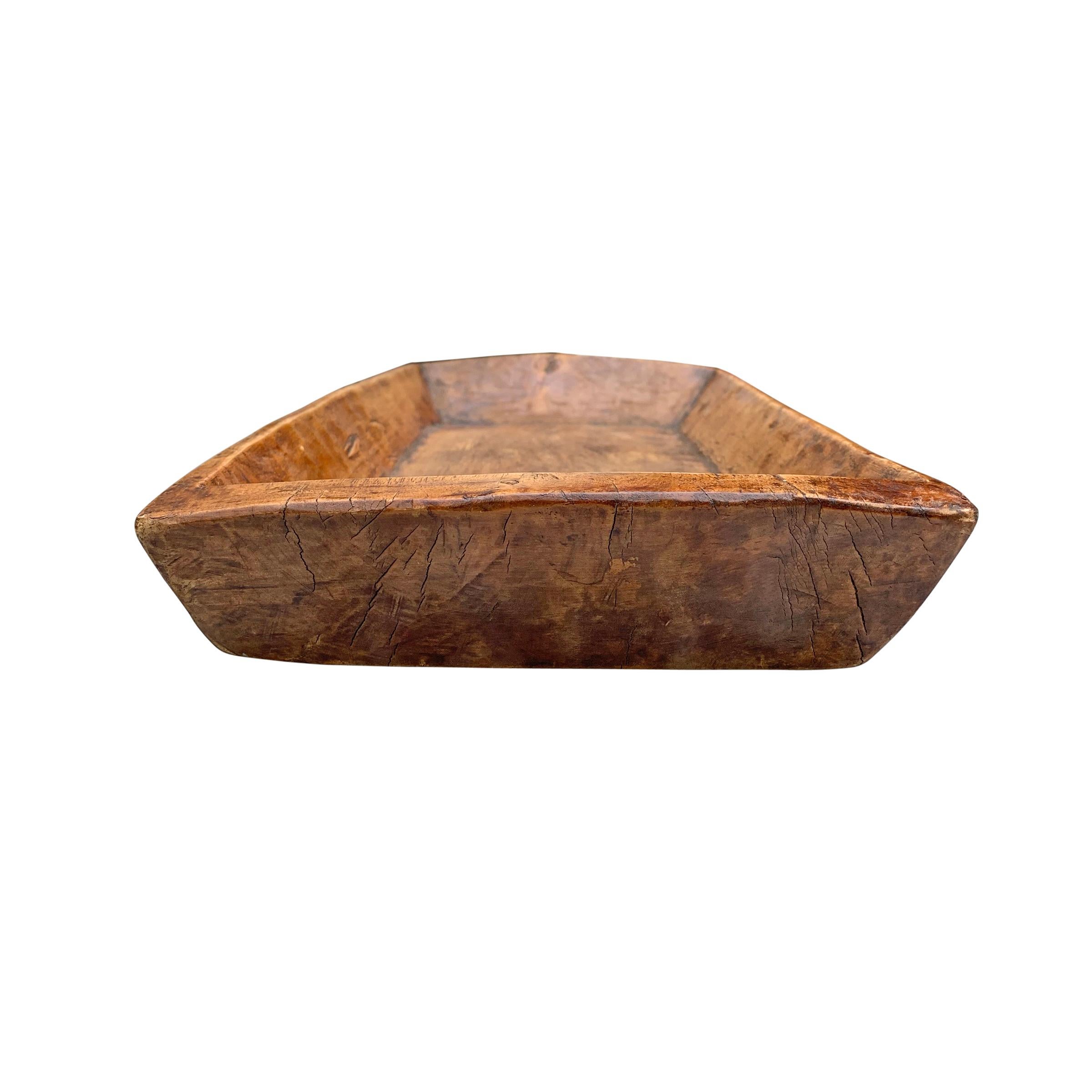 19th Century Tibetan Wood Tray For Sale 2