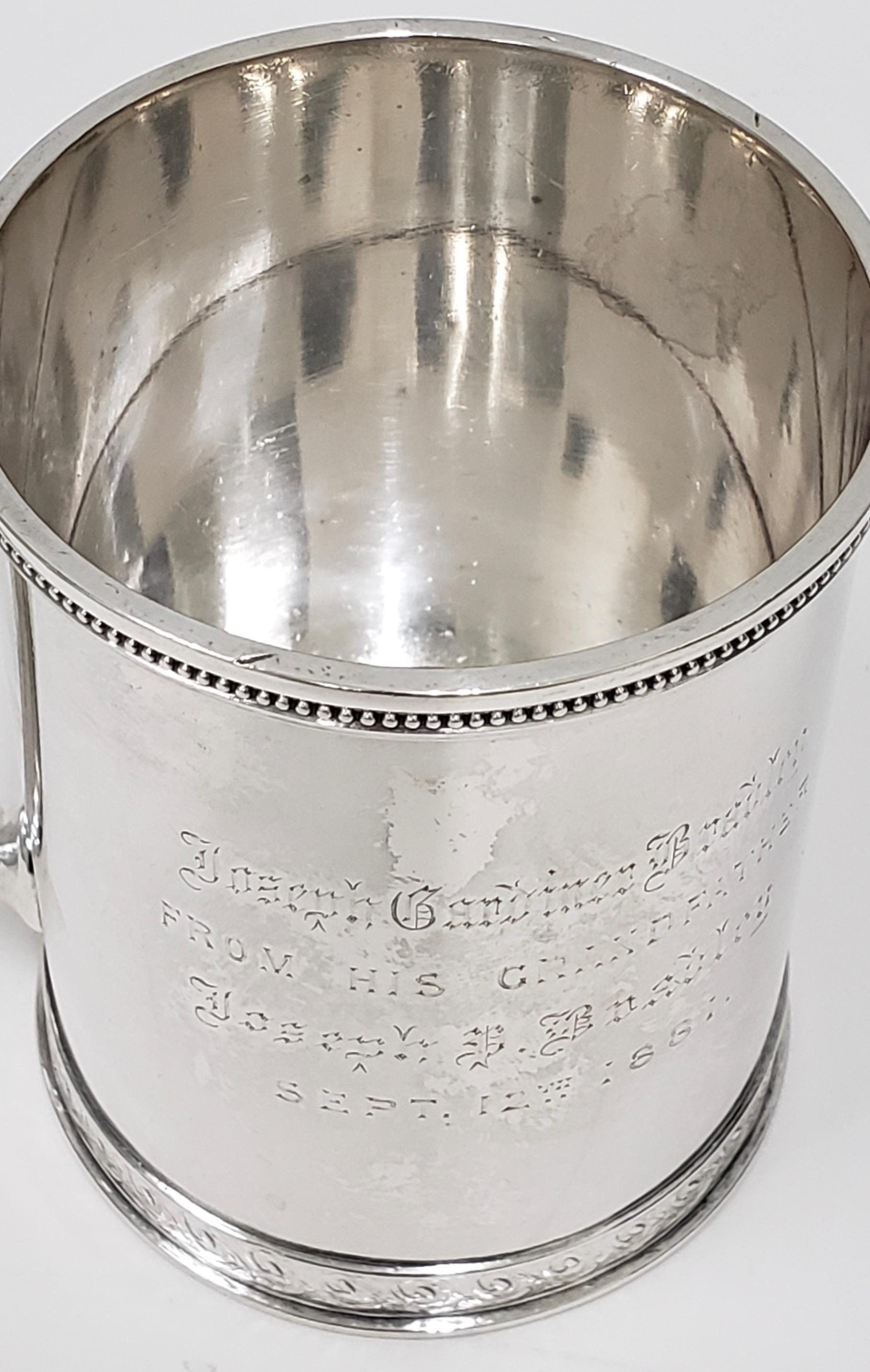 tiffany sterling silver cup