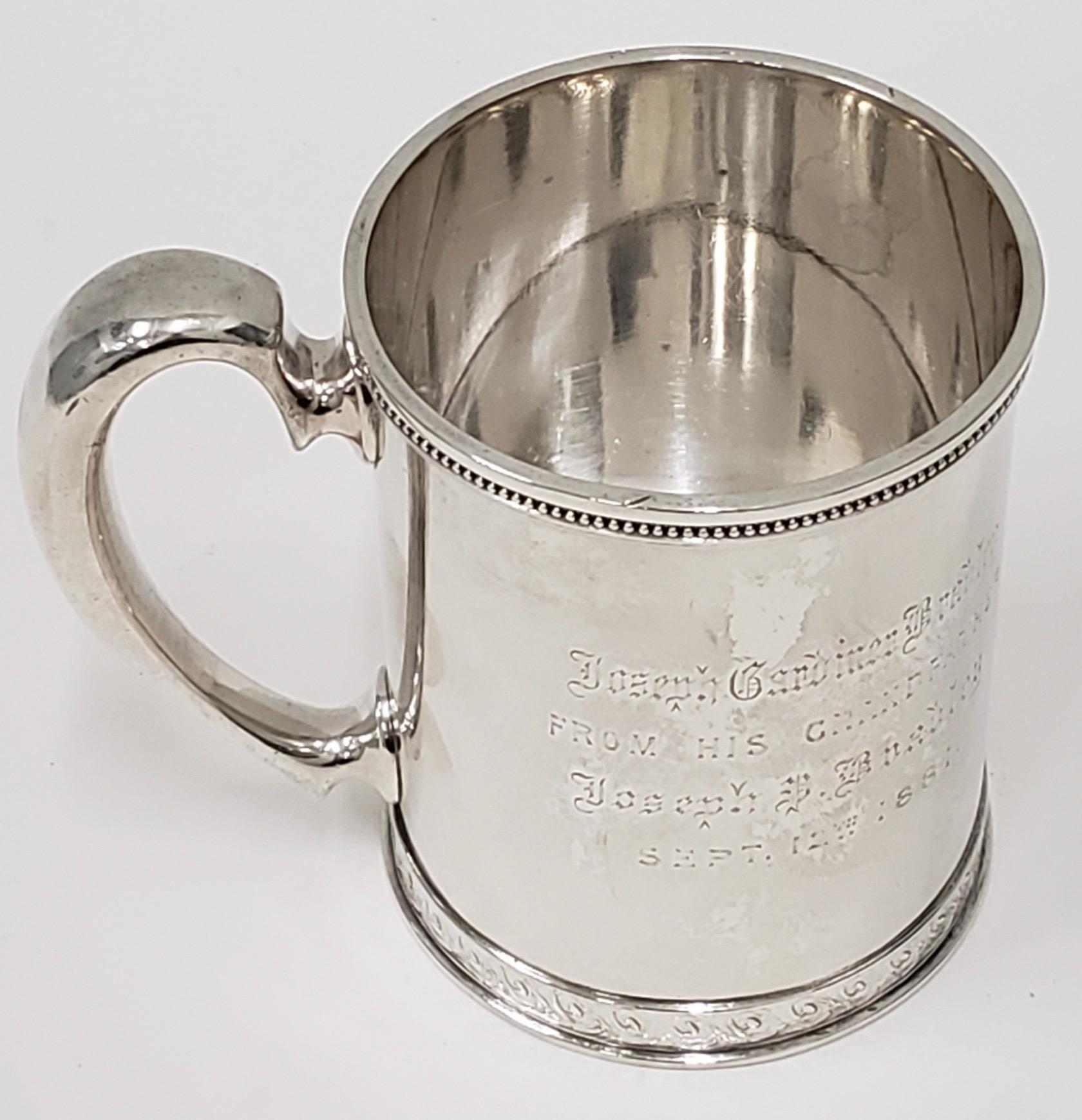 American 19th Century Tiffany & Co. Sterling Silver Child's Cup, circa 1881