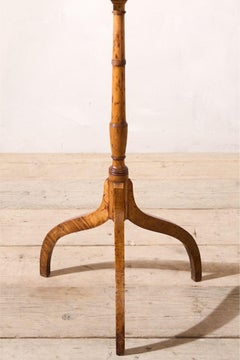 19th century Tiger maple wine table