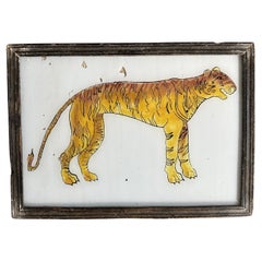 "Retrato de tigre del siglo XIX: Majestuoso arte de la vida salvaje"