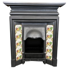 Used 19th Century Tiled Cast Iron Fireplace Combination