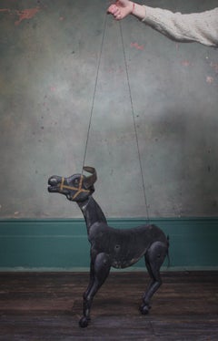 19th Century Tiller & Clowes Marionette Donkey Puppets Circus Fairground