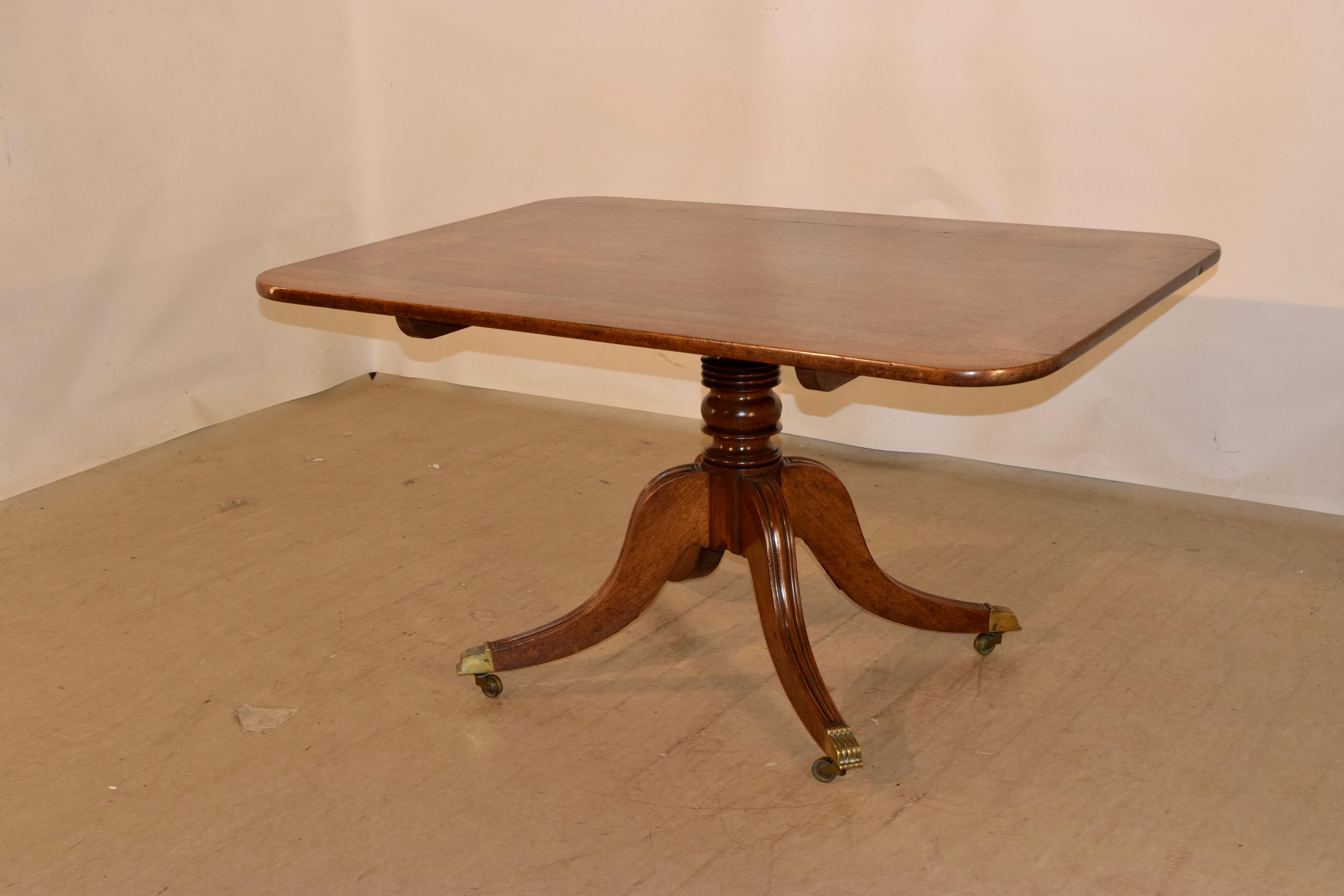 Mahogany 19th Century Tilt-Top Breakfast Table For Sale