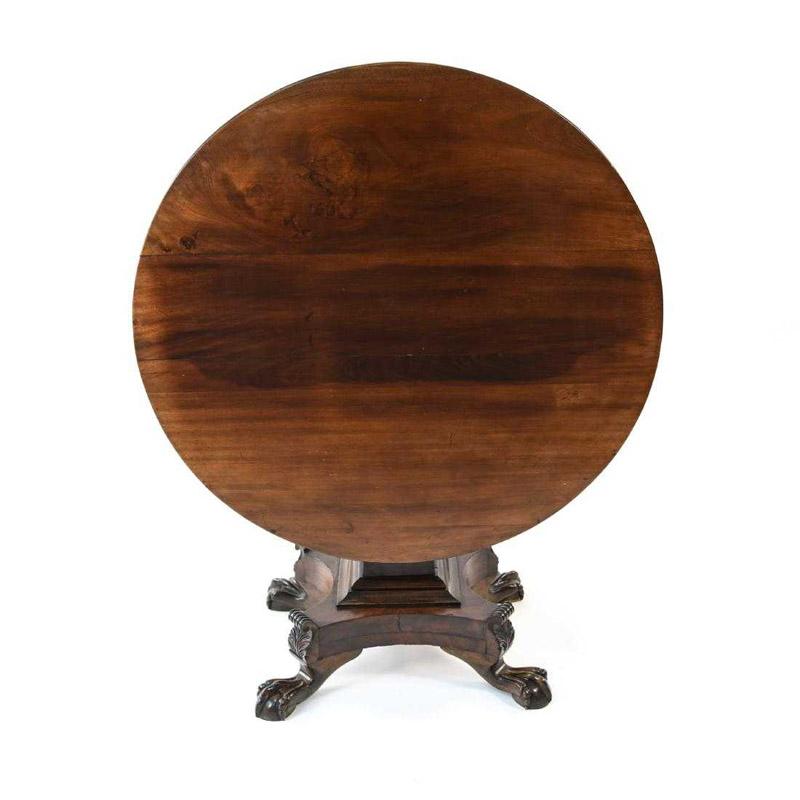 19th Century Tilt Top Rosewood Centre Table 5