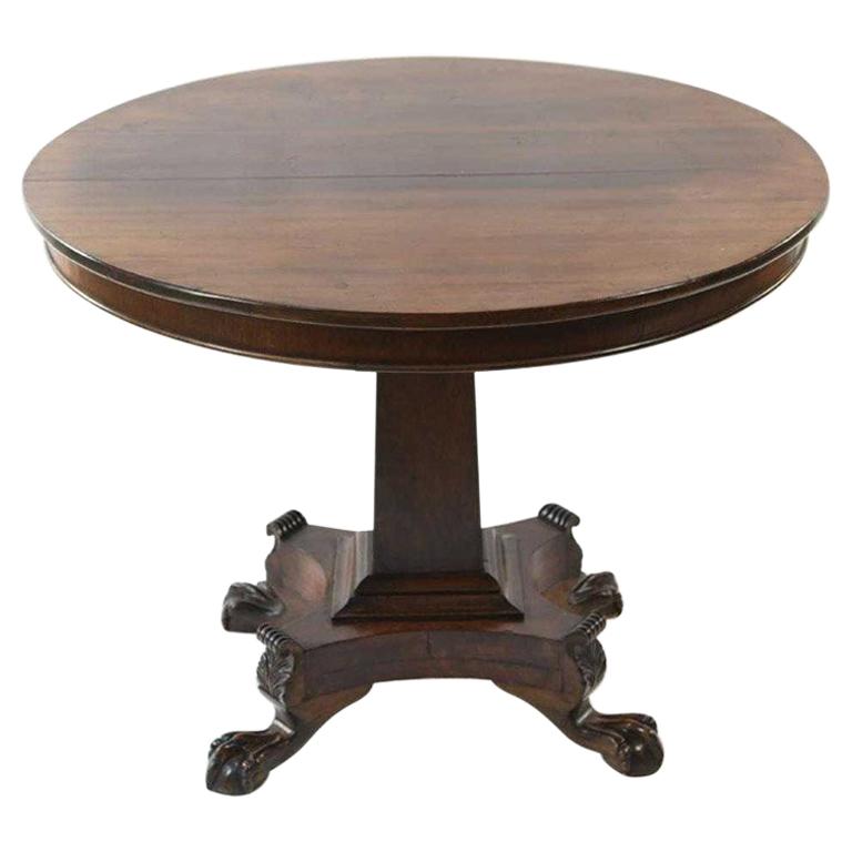 19th Century Tilt Top Rosewood Centre Table