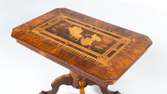 19th Century Tilt Top Table with Marquetry, Italy