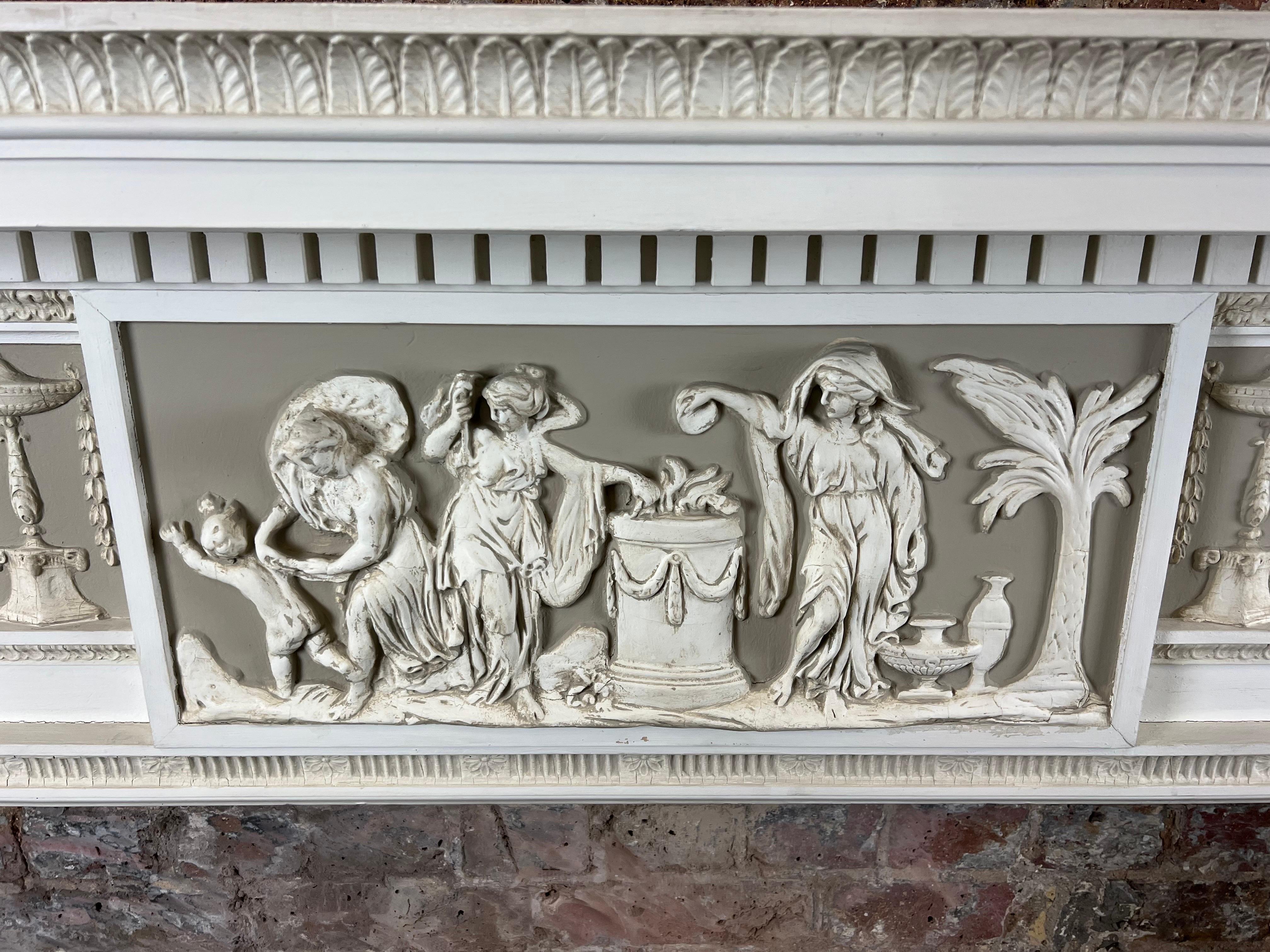 19th Century Timber Fireplace Mantlepiece - George Jackson and Sons. Ltd. For Sale 7