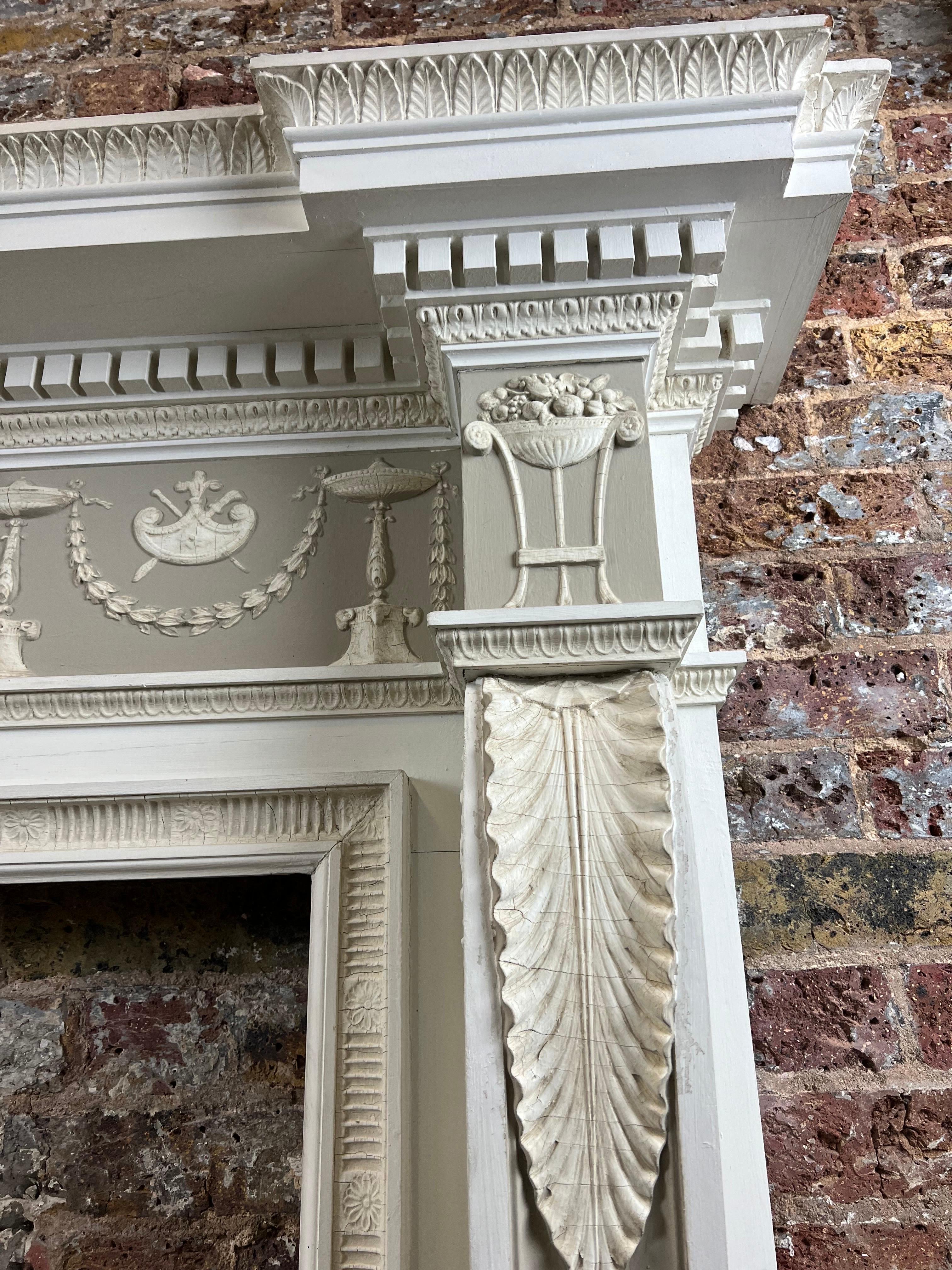 19th Century Timber Fireplace Mantlepiece - George Jackson and Sons. Ltd. For Sale 9