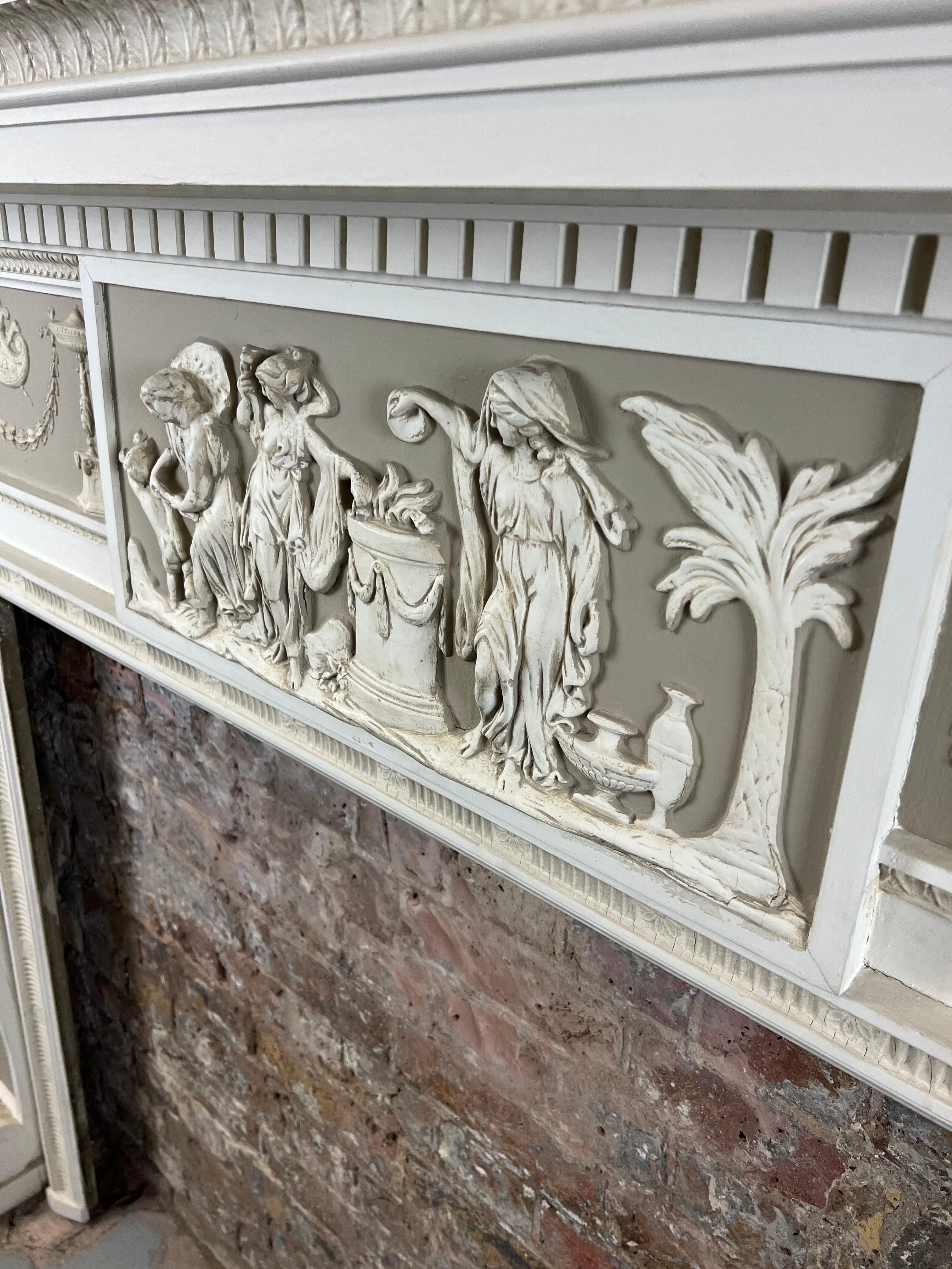 19th Century Timber Fireplace Mantlepiece - George Jackson and Sons. Ltd. In Good Condition For Sale In London, GB