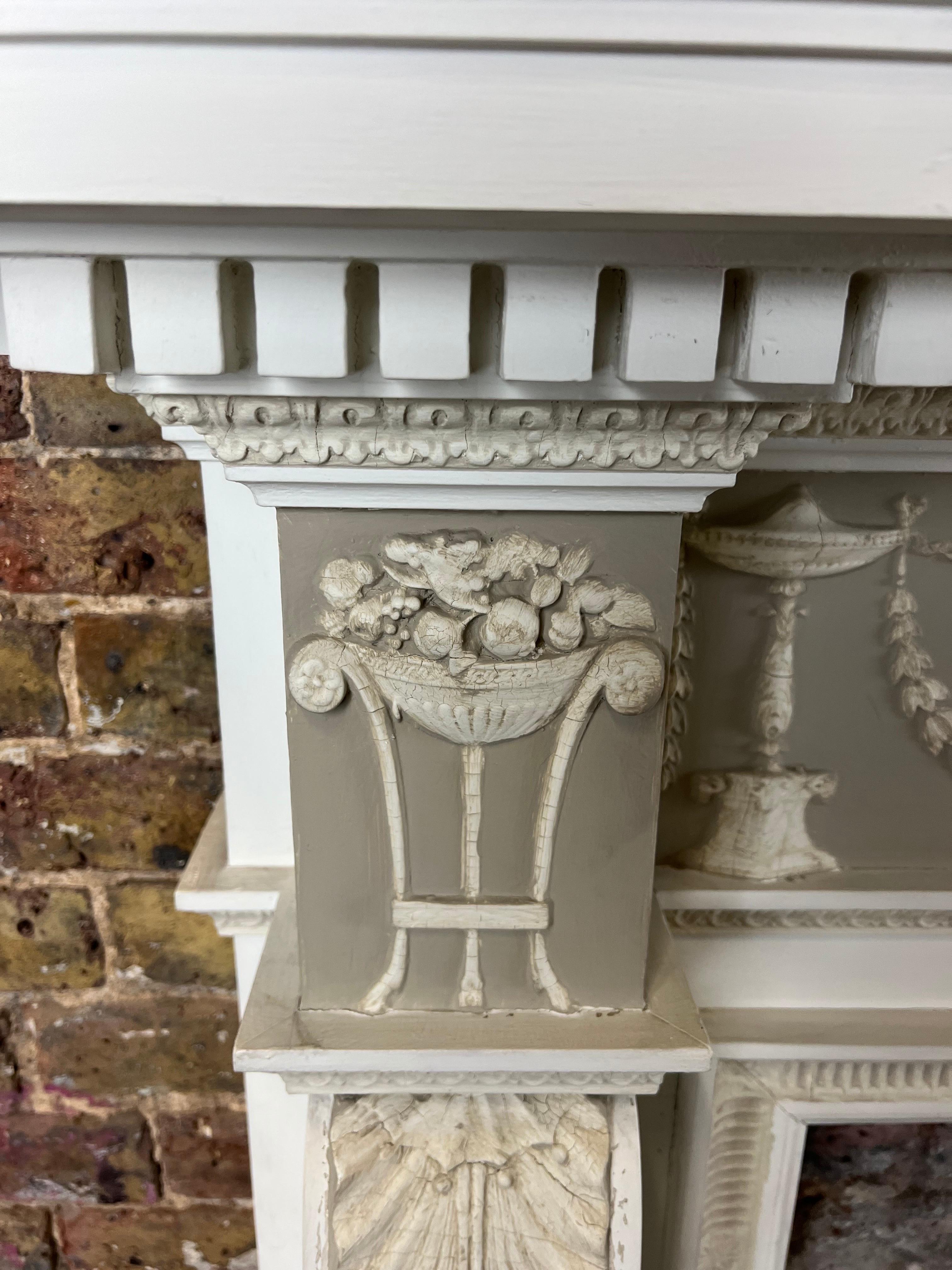 Wood 19th Century Timber Fireplace Mantlepiece - George Jackson and Sons. Ltd. For Sale