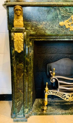 19th Century Marble Ormolu Fireplace