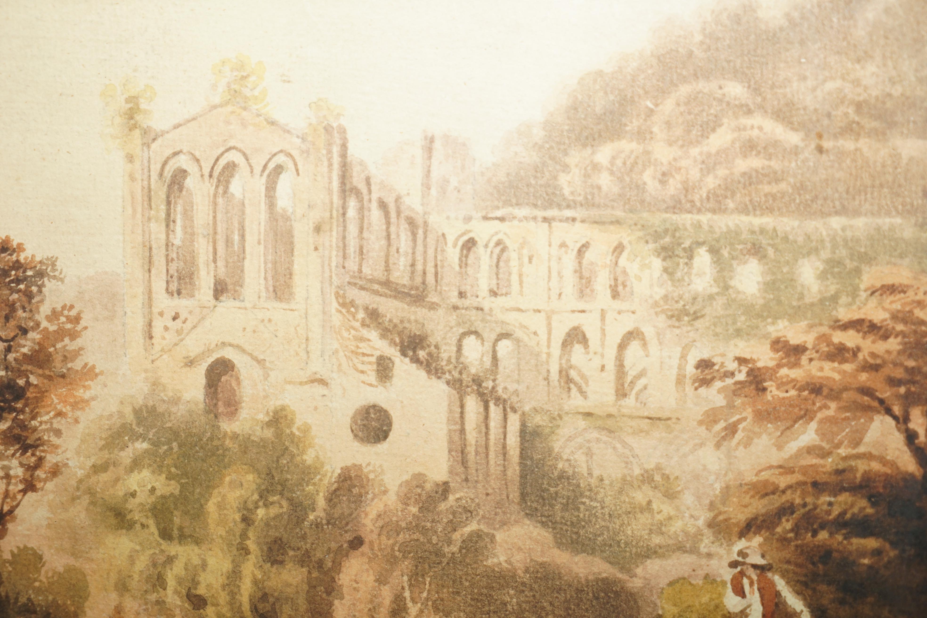 19TH CENTURY TINTERN ABBEY FRANCIS NICHOLSON 1753-1844 WATERCOLOUR PAiNTING For Sale 3