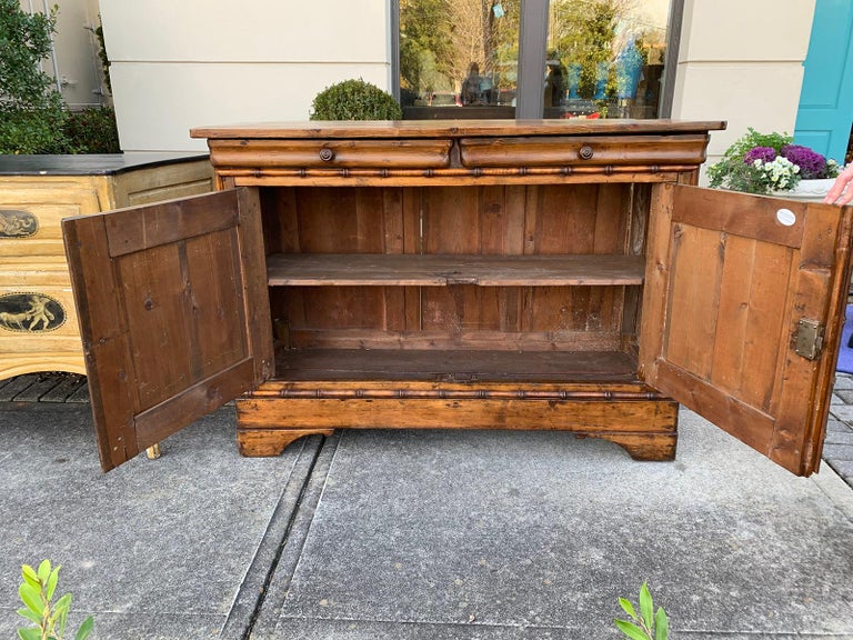 19th Century to Turn of the 20th Century Faux Bamboo Server at 1stDibs