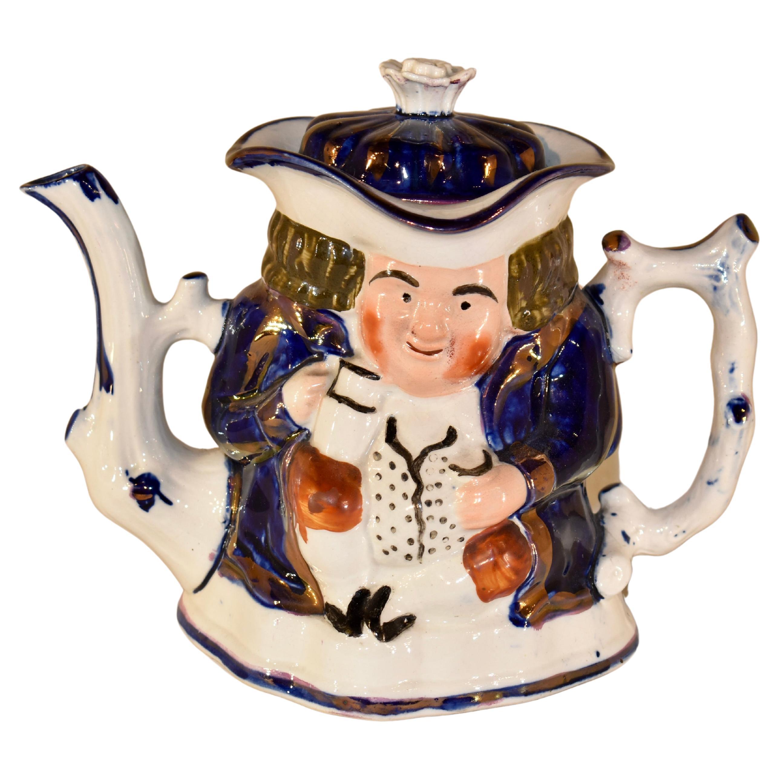 19th Century Toby Tea Pot For Sale