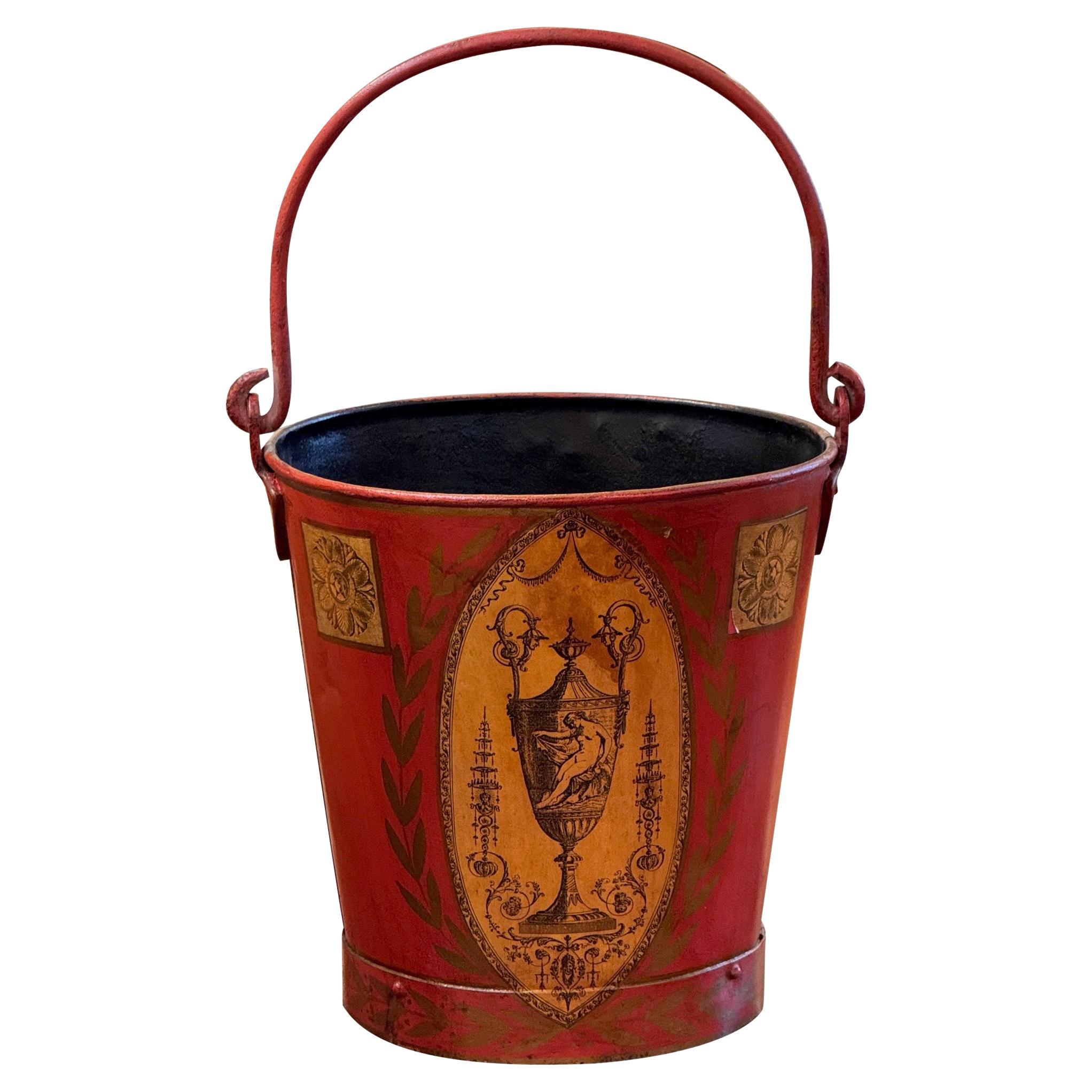 19th Century Tole Bucket